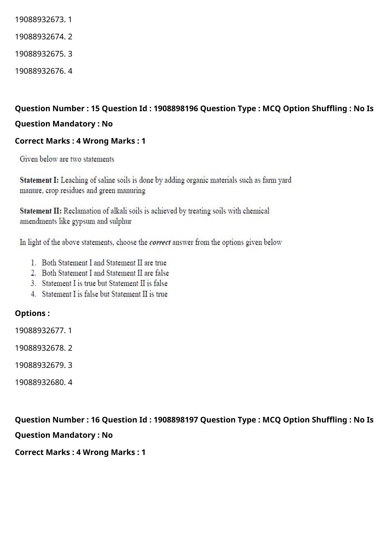 ICAR AIEEA PG 2021 WATER SCIENCE AND TECHNOLOGY Question Paper - Page 11