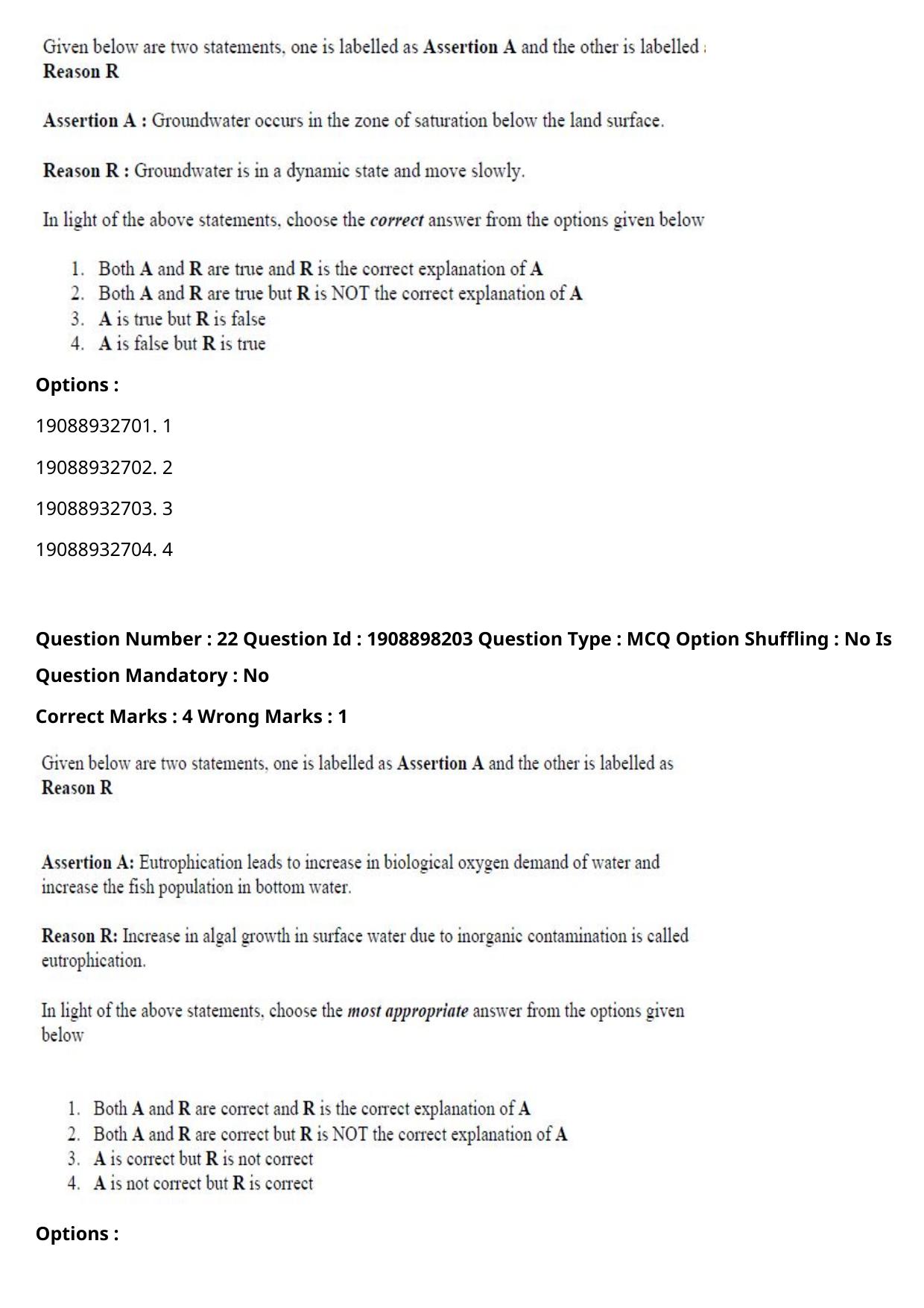 ICAR AIEEA PG 2021 WATER SCIENCE AND TECHNOLOGY Question Paper - Page 15