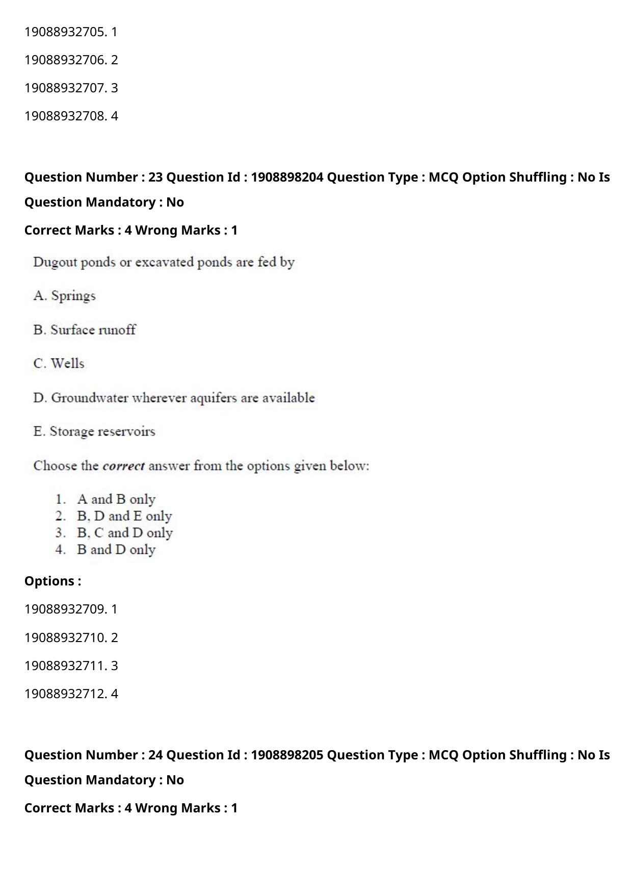 ICAR AIEEA PG 2021 WATER SCIENCE AND TECHNOLOGY Question Paper - Page 16