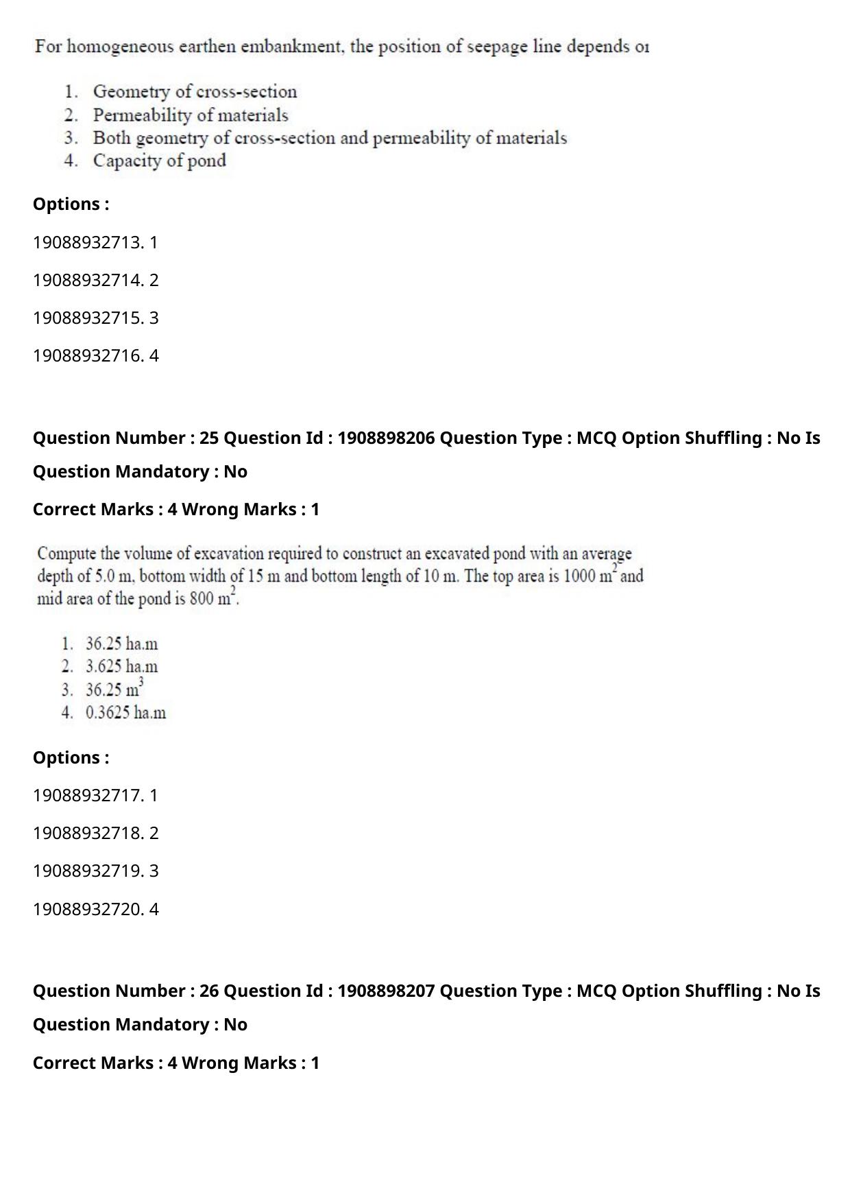 ICAR AIEEA PG 2021 WATER SCIENCE AND TECHNOLOGY Question Paper - Page 17