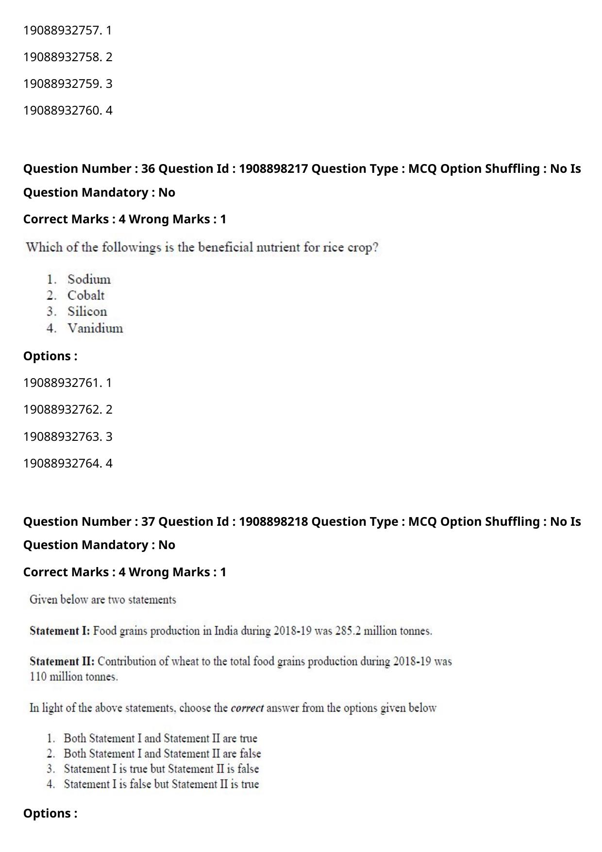 ICAR AIEEA PG 2021 WATER SCIENCE AND TECHNOLOGY Question Paper - Page 24