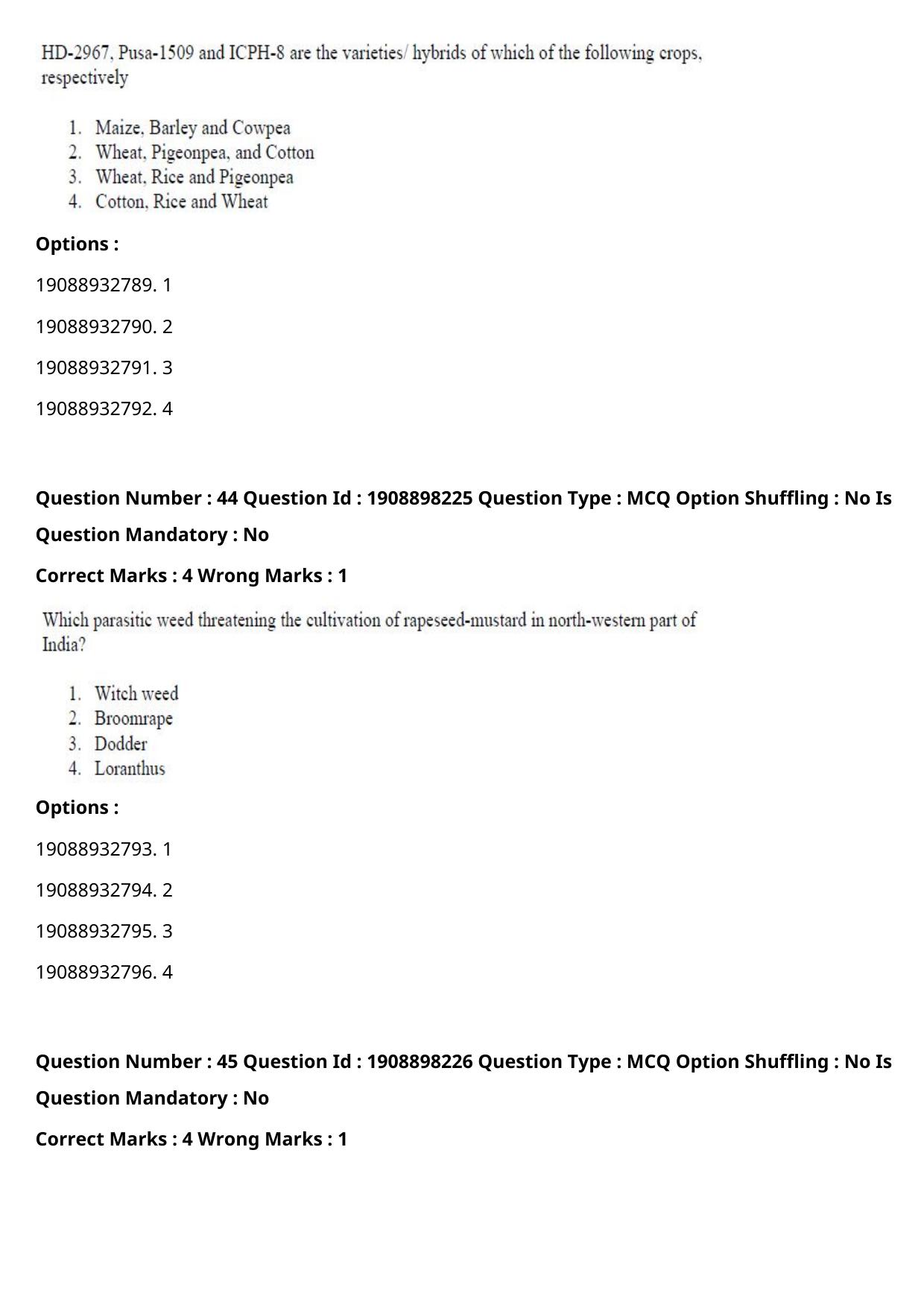 ICAR AIEEA PG 2021 WATER SCIENCE AND TECHNOLOGY Question Paper - Page 28