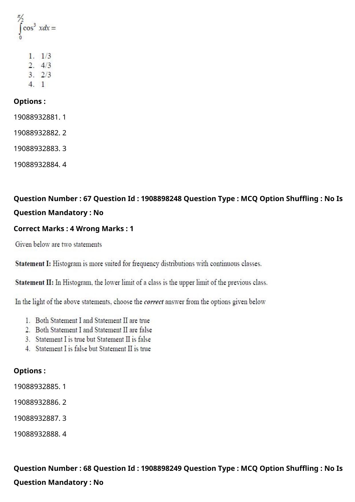 ICAR AIEEA PG 2021 WATER SCIENCE AND TECHNOLOGY Question Paper - Page 39