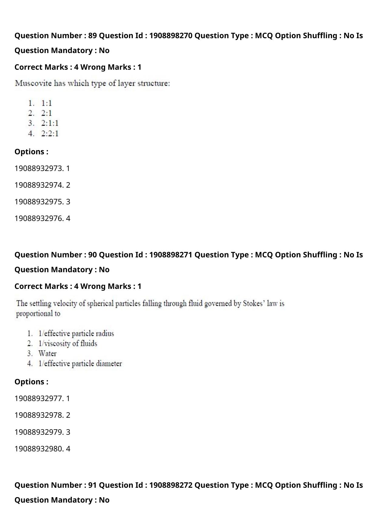 ICAR AIEEA PG 2021 WATER SCIENCE AND TECHNOLOGY Question Paper - Page 51
