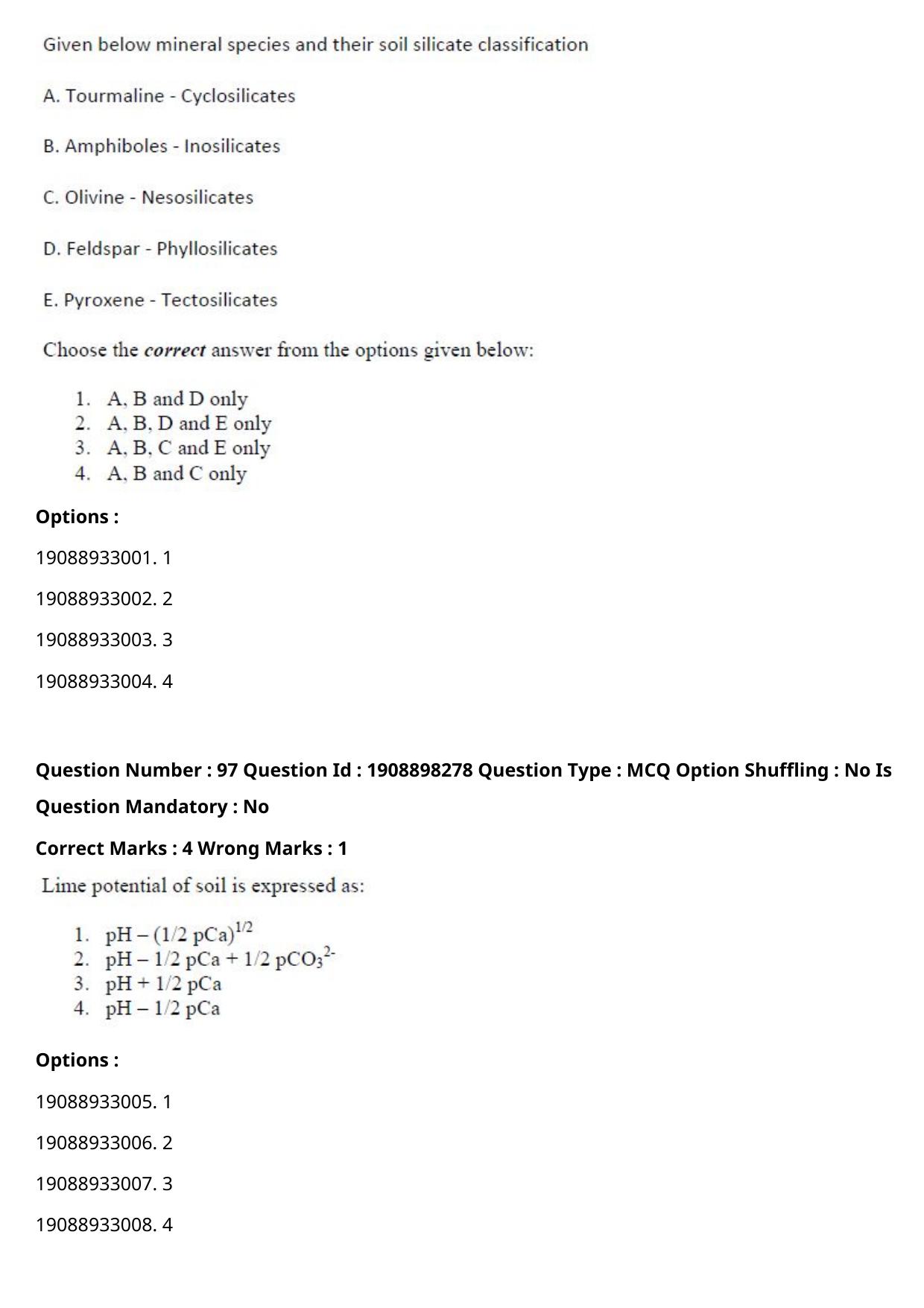ICAR AIEEA PG 2021 WATER SCIENCE AND TECHNOLOGY Question Paper - Page 55