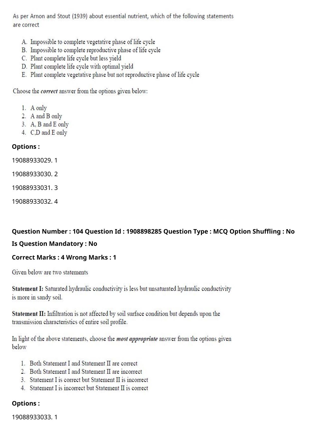 ICAR AIEEA PG 2021 WATER SCIENCE AND TECHNOLOGY Question Paper - Page 60