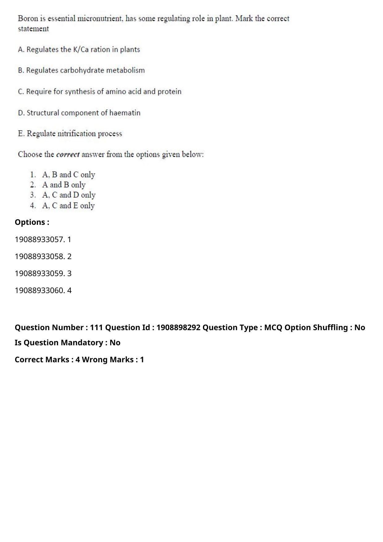 ICAR AIEEA PG 2021 WATER SCIENCE AND TECHNOLOGY Question Paper - Page 65