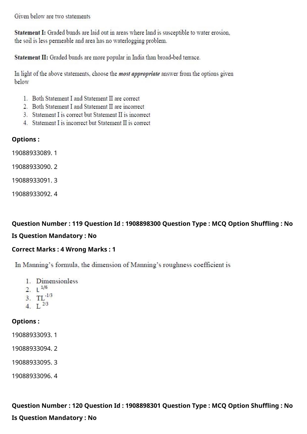 ICAR AIEEA PG 2021 WATER SCIENCE AND TECHNOLOGY Question Paper - Page 70