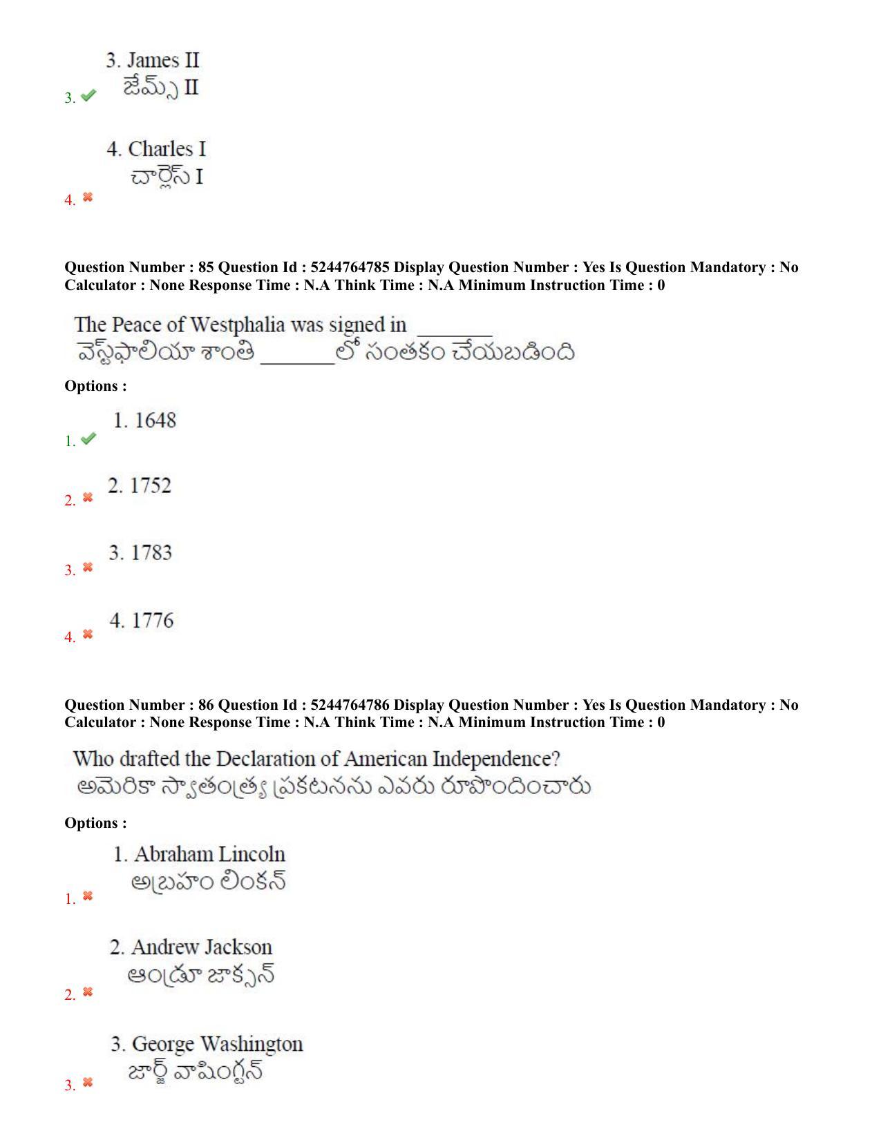 AP PGCET 2022 History Paper with Answer Key - Page 45