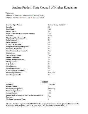 AP PGCET 2022 History Paper with Answer Key