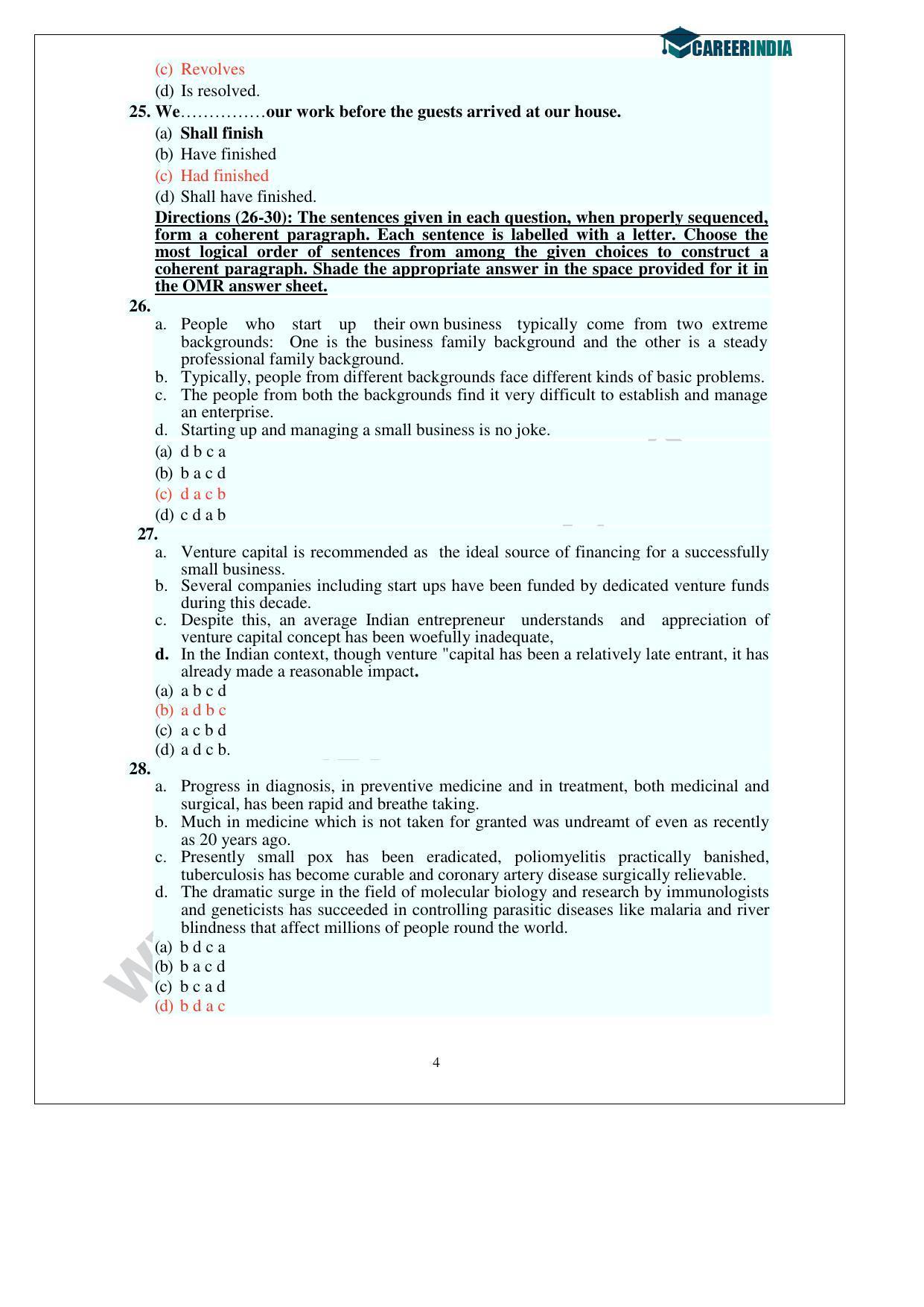 CLAT 2013 UG Question Paper with Answer Key - Page 4