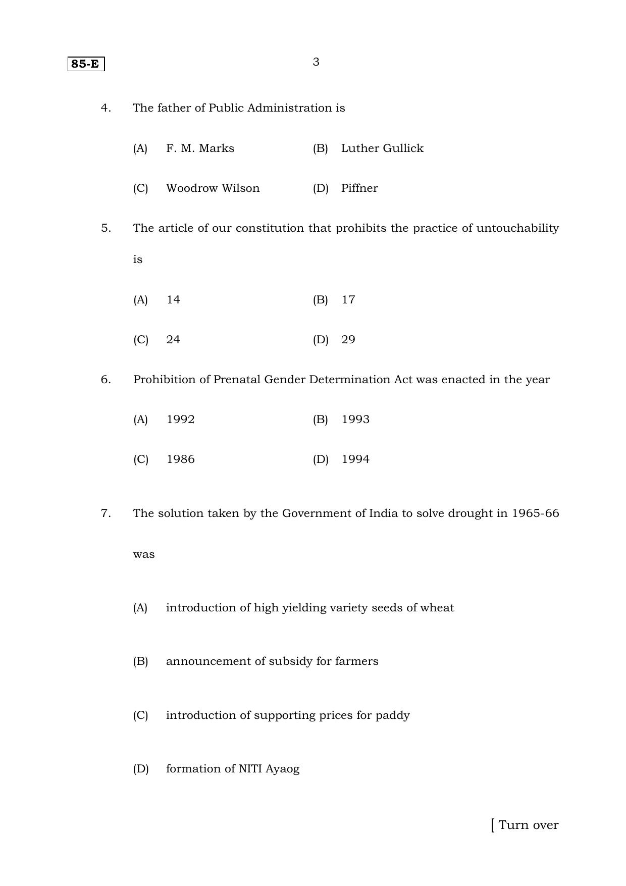 Karnataka SSLC Social Science (English Medium) Set 2 Model Question Paper 2025 - Page 3