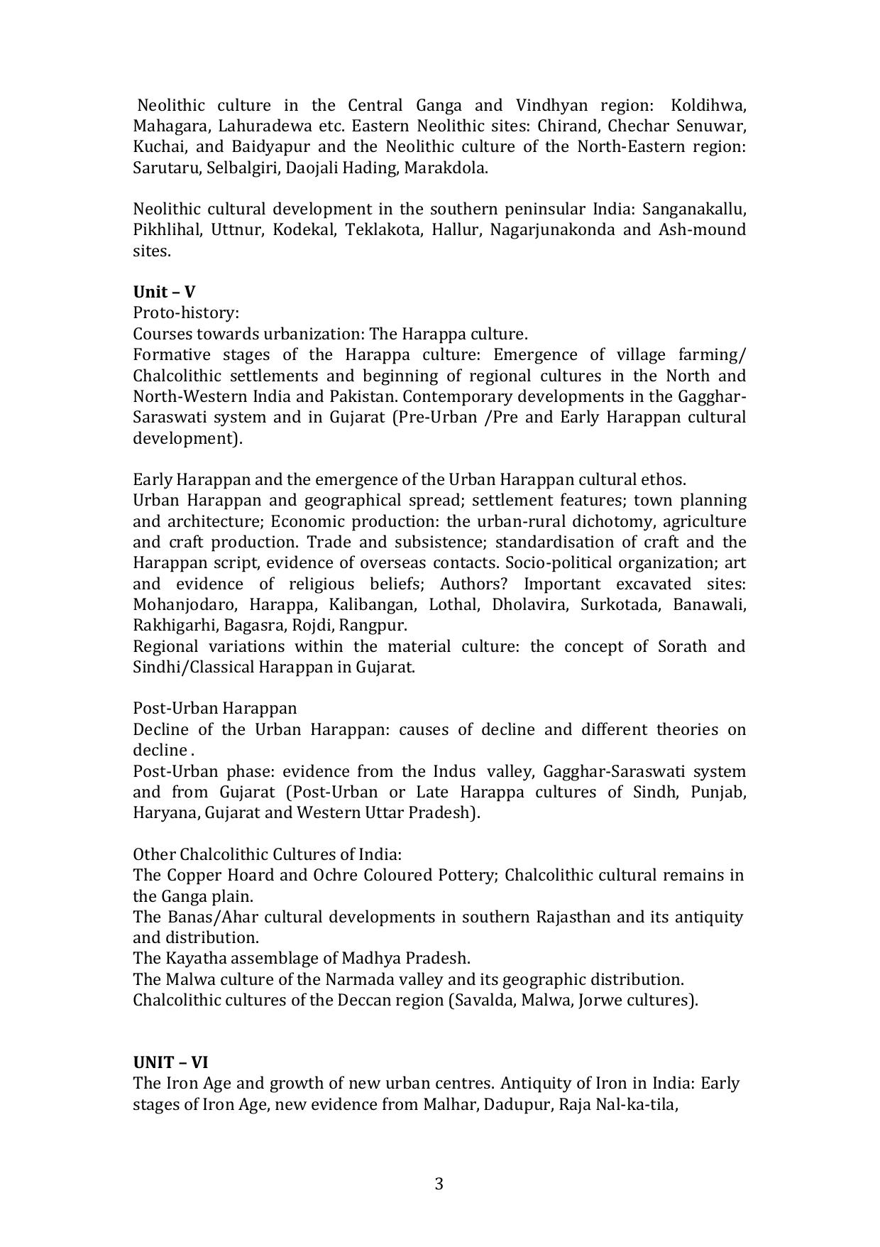 TNSET Syllabus - Archaeology - Page 3