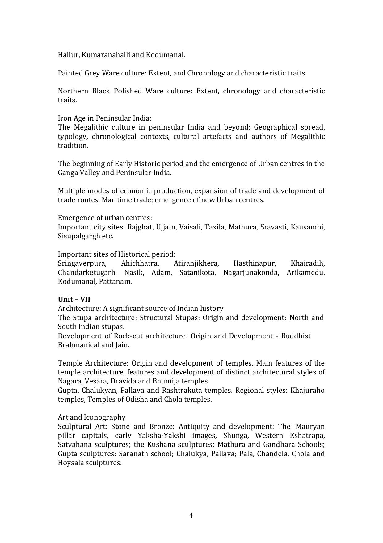 TNSET Syllabus - Archaeology - Page 4