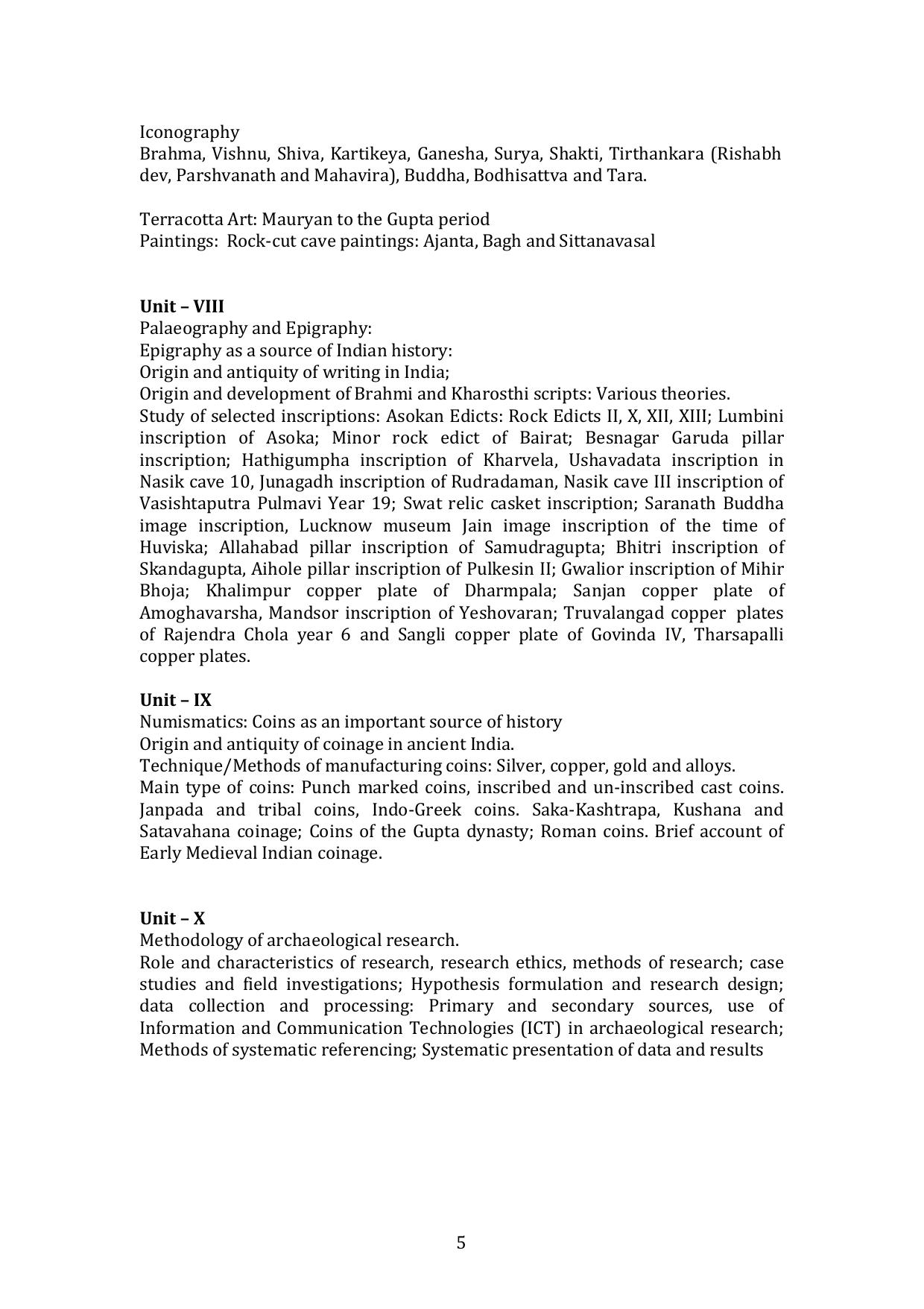 TNSET Syllabus - Archaeology - Page 5
