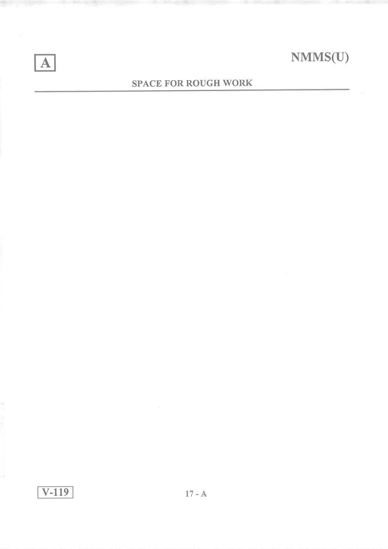 Urdu Medium Nov 2019 (Set A) Class 8 Andhra Pradesh NMMS Question Papers - Page 17