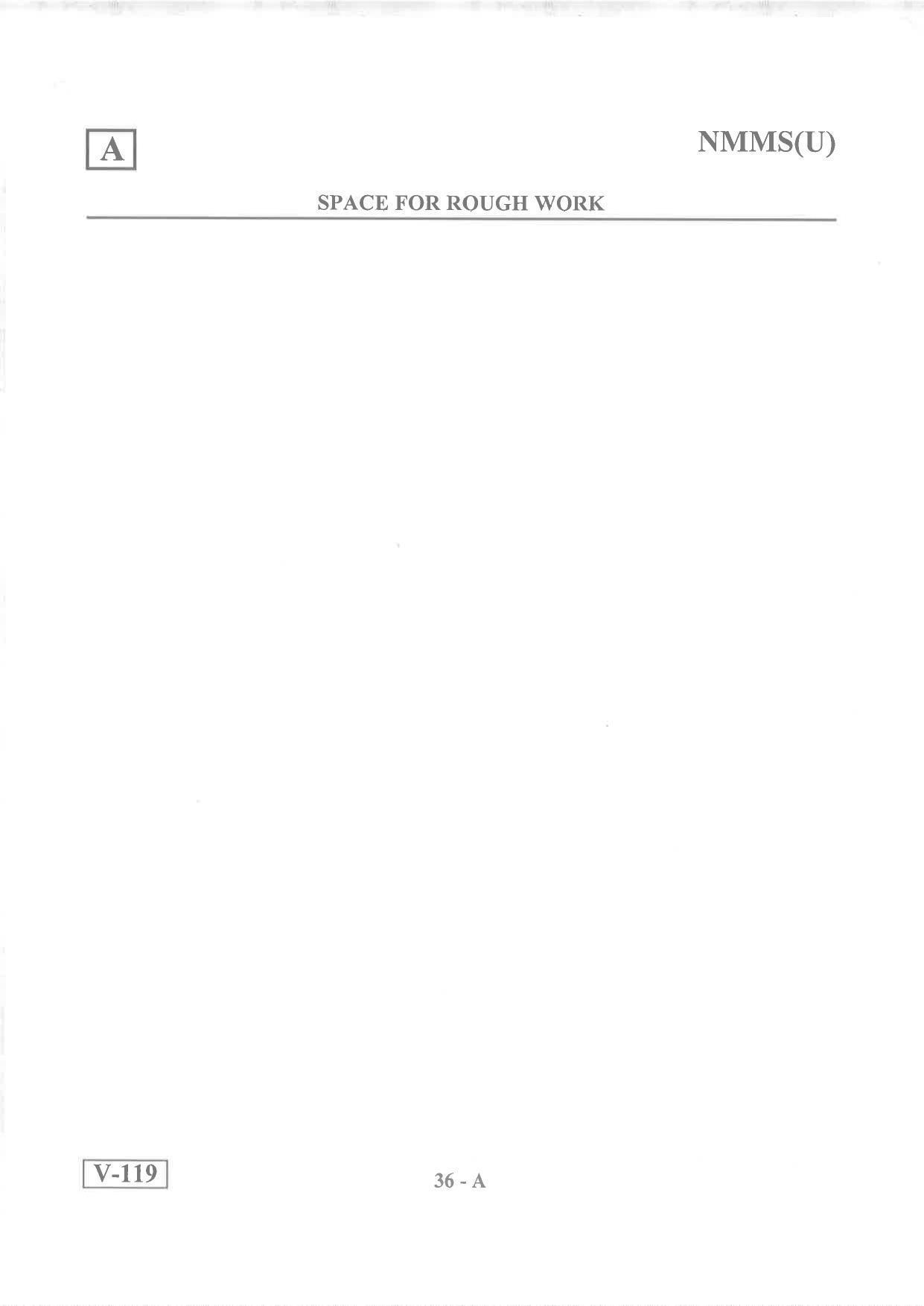 Urdu Medium Nov 2019 (Set A) Class 8 Andhra Pradesh NMMS Question Papers - Page 36