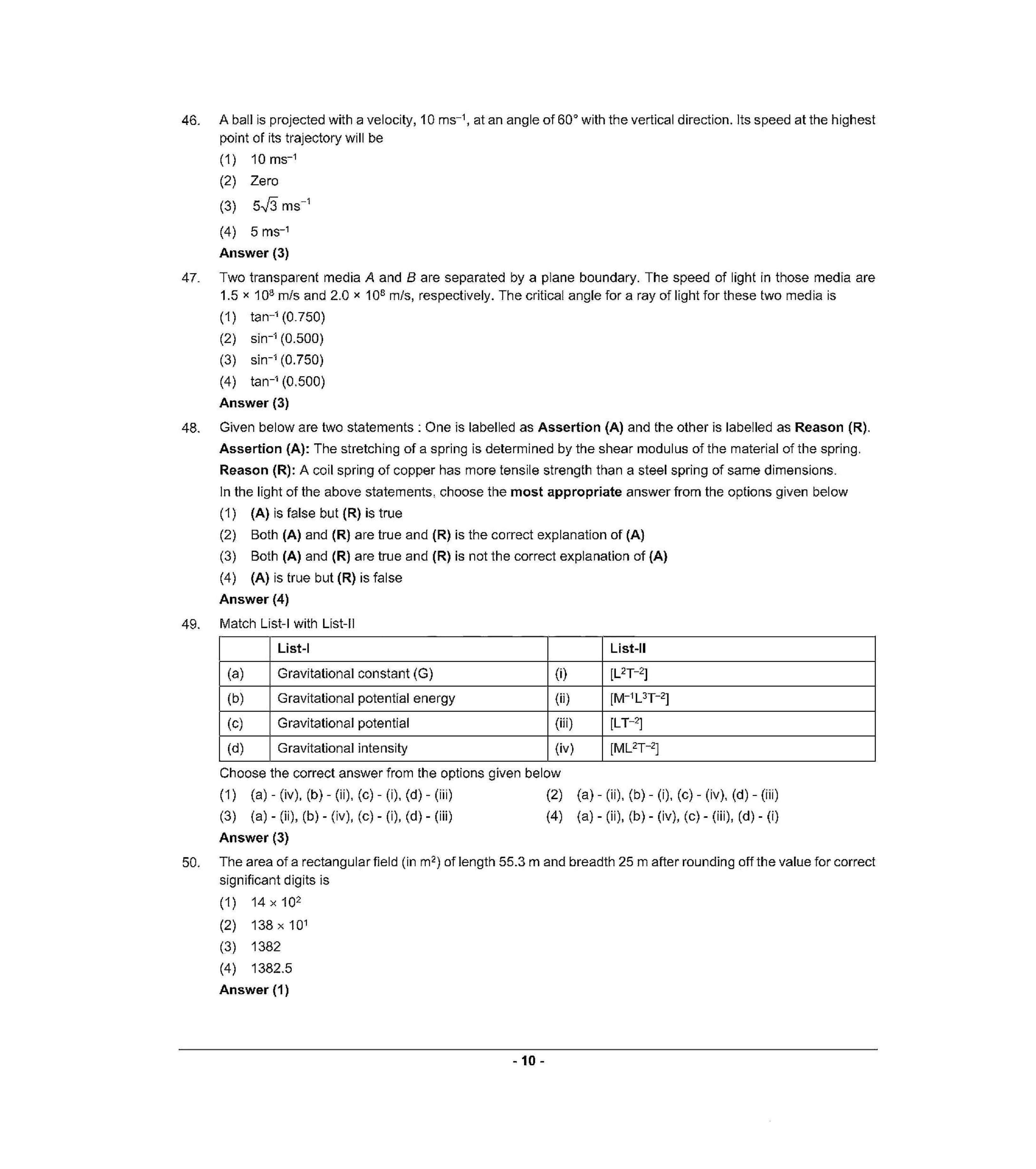 NEET R1 2022 Question Paper - Page 9