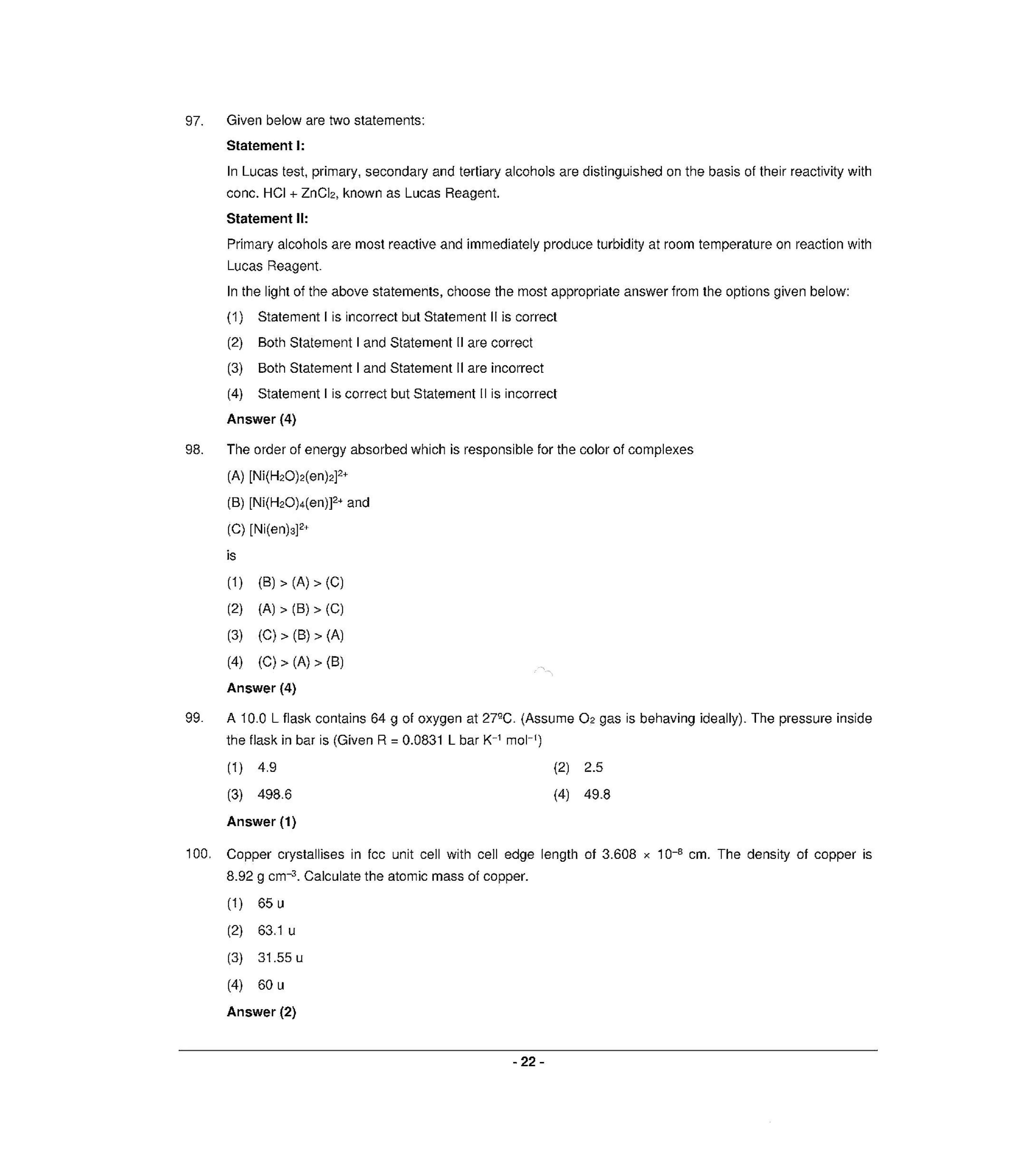 NEET R1 2022 Question Paper - Page 21