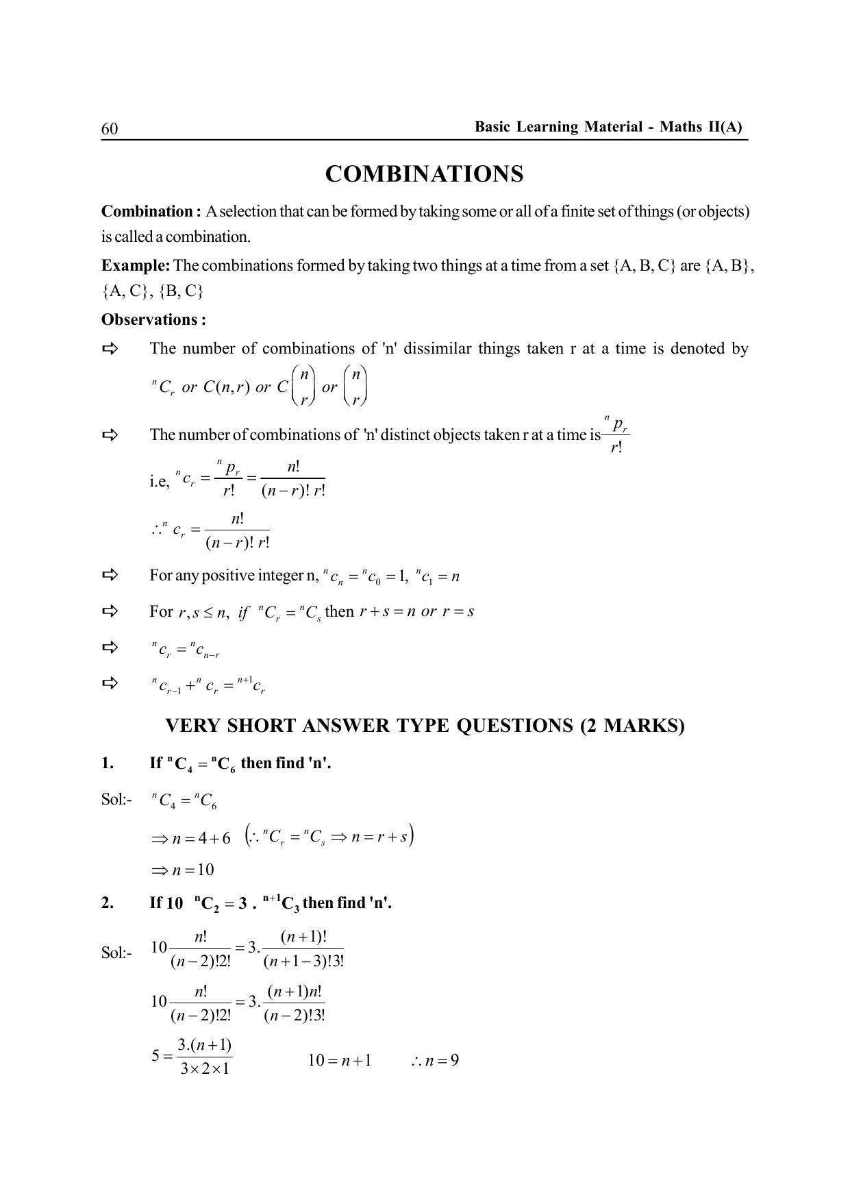 TS SCERT Inter 2nd Year Maths IIA EM Path 1 (Telugu Medium) Text Book - Page 65