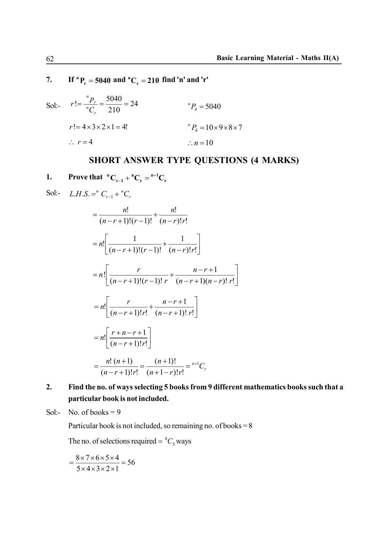TS SCERT Inter 2nd Year Maths IIA EM Path 1 (Telugu Medium) Text Book - Page 67