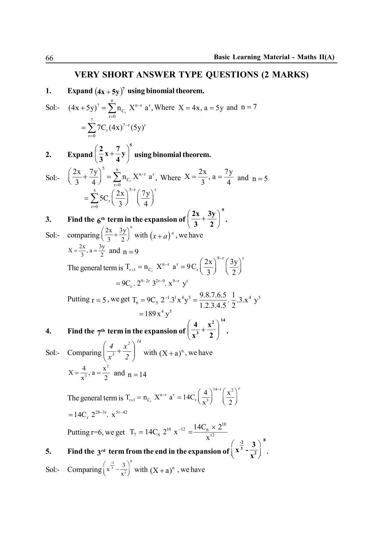 TS SCERT Inter 2nd Year Maths IIA EM Path 1 (Telugu Medium) Text Book - Page 71