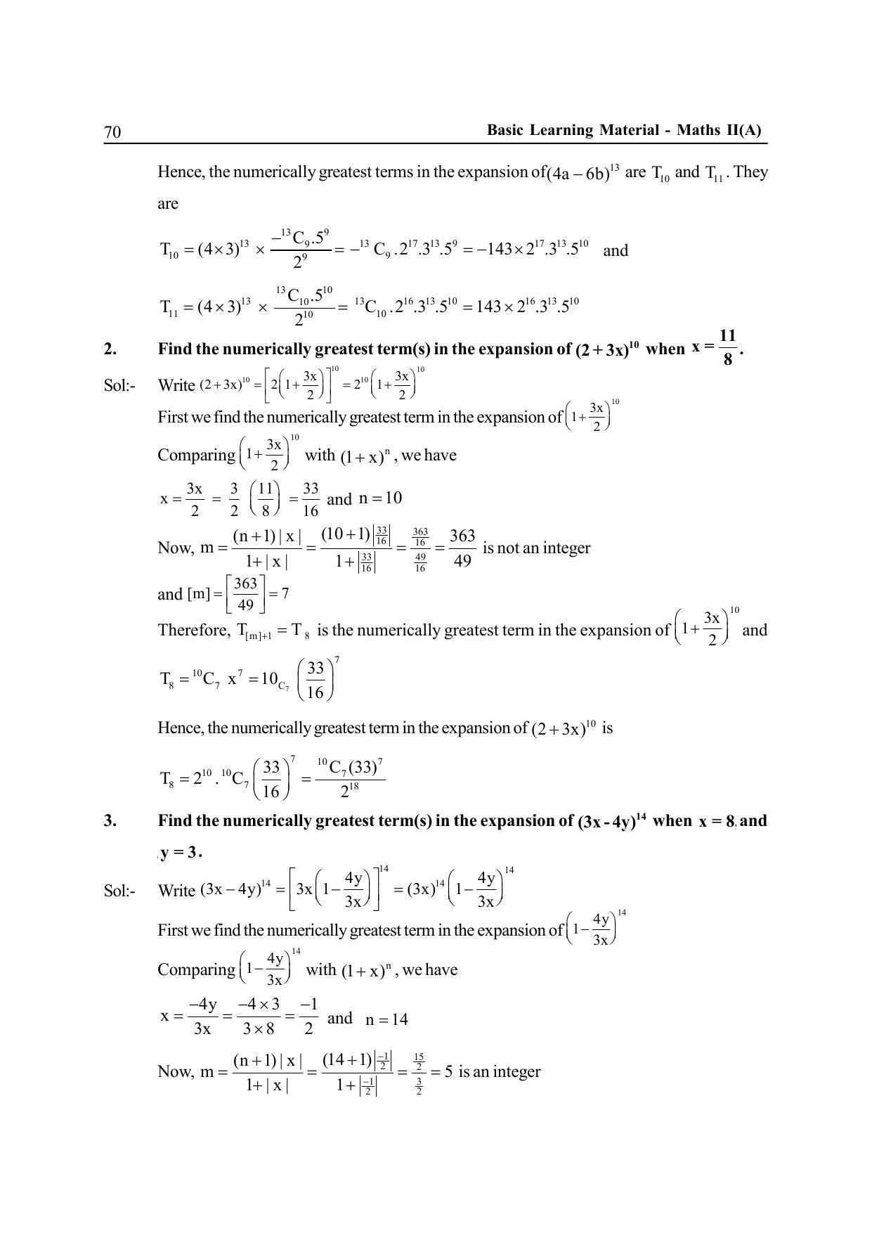 TS SCERT Inter 2nd Year Maths IIA EM Path 1 (Telugu Medium) Text Book - Page 75