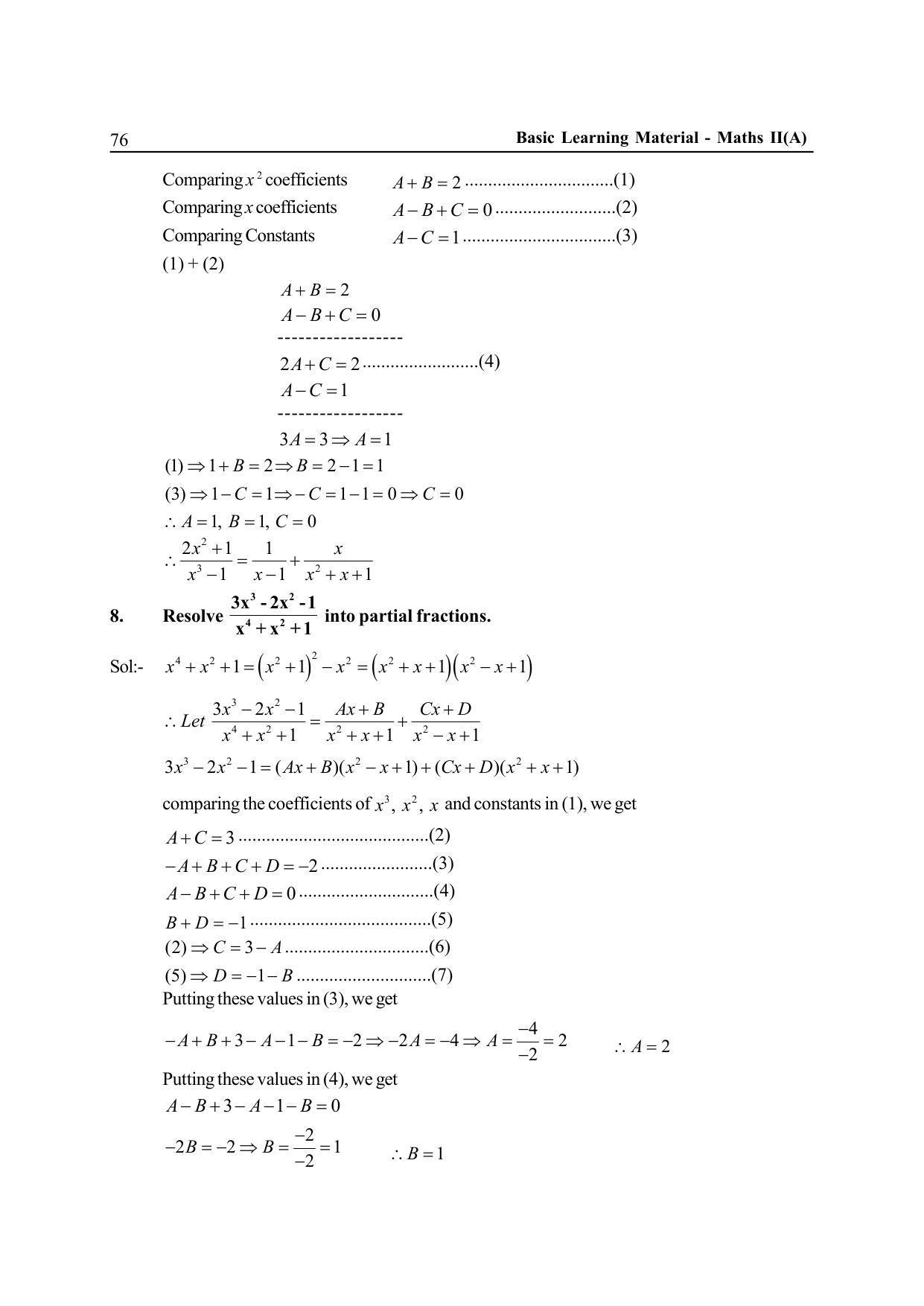 TS SCERT Inter 2nd Year Maths IIA EM Path 1 (Telugu Medium) Text Book - Page 81