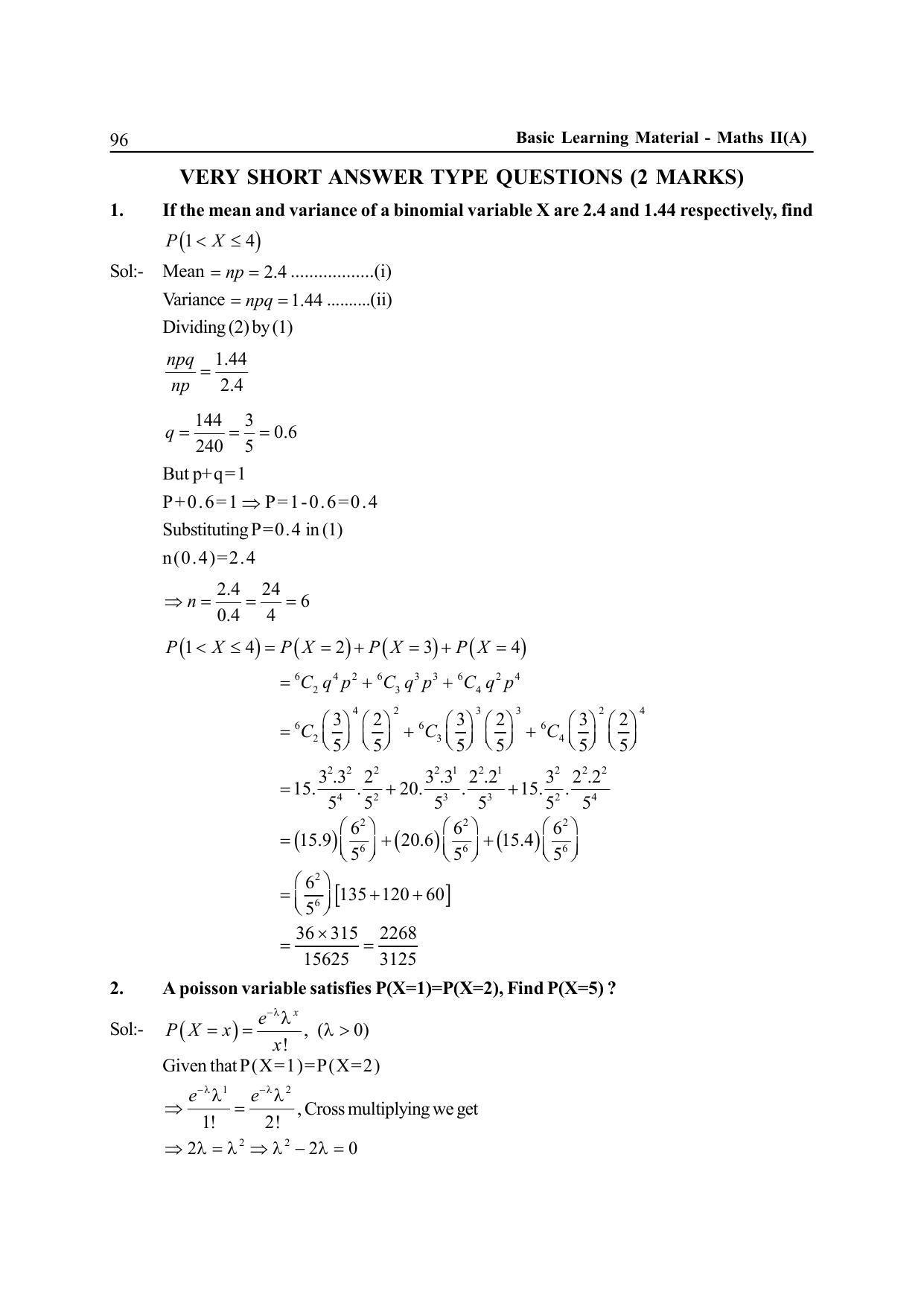 TS SCERT Inter 2nd Year Maths IIA EM Path 1 (Telugu Medium) Text Book - Page 101