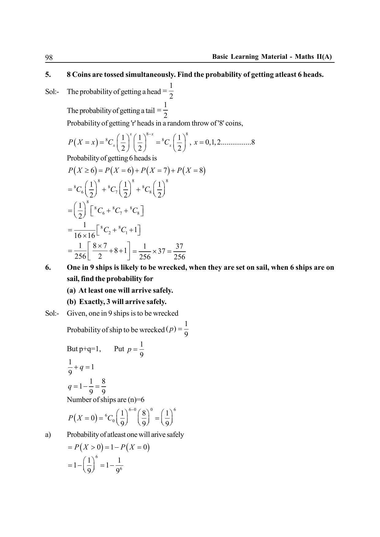 TS SCERT Inter 2nd Year Maths IIA EM Path 1 (Telugu Medium) Text Book - Page 103