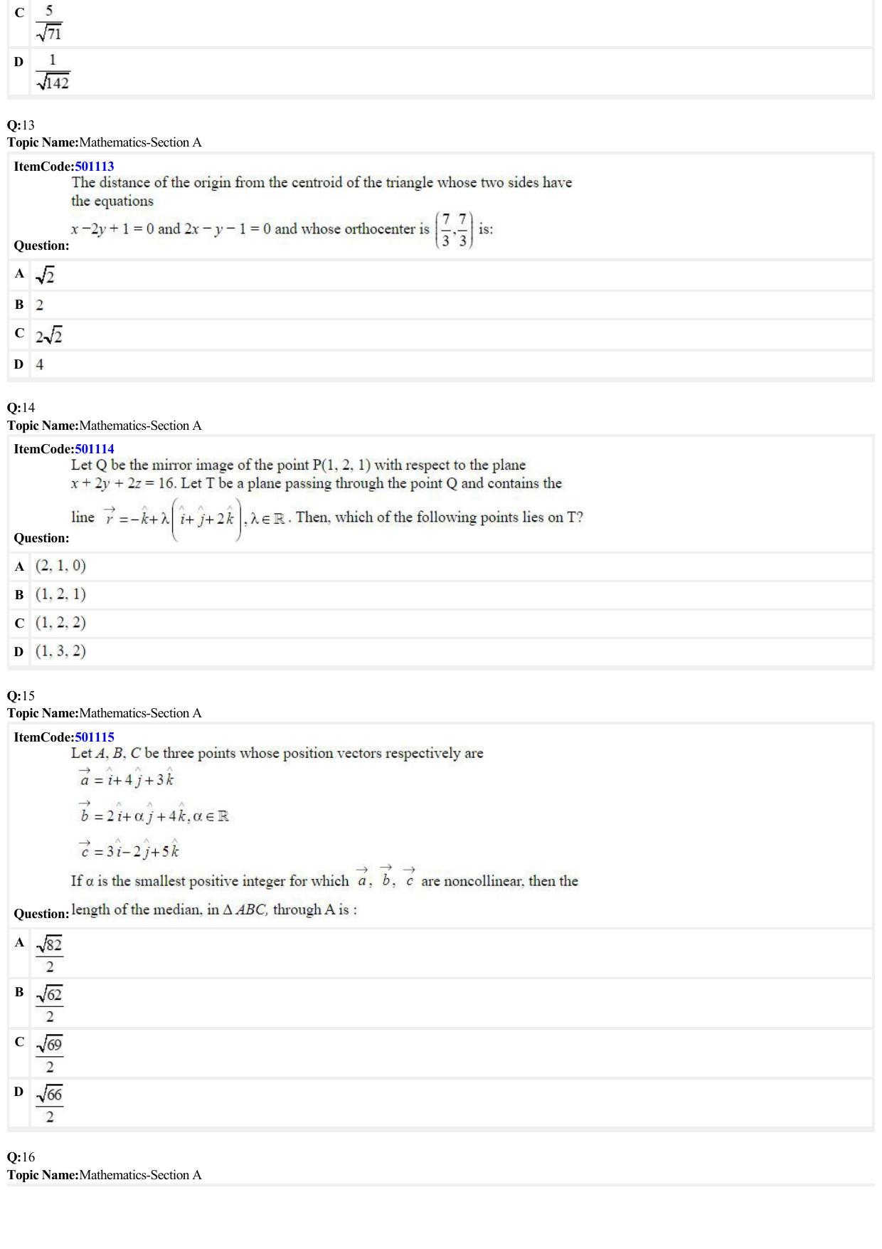 JEE Mains 2022: BTech English (Shift 2) 29-06-2022 Question Paper - Page 4