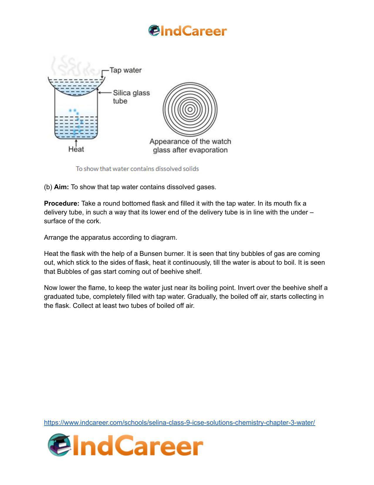 Selina Class 9 ICSE Solutions Chemistry : Chapter 3- Water - Page 7