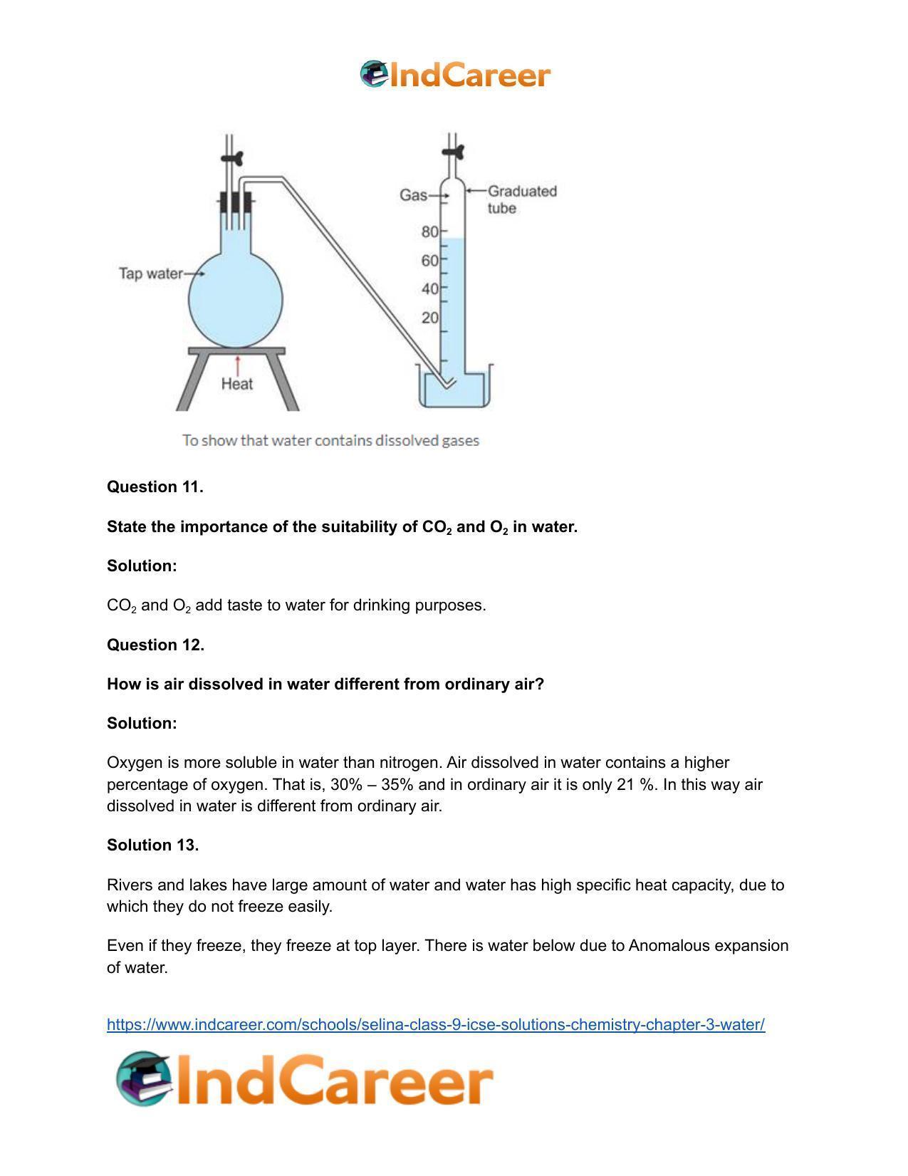 Selina Class 9 ICSE Solutions Chemistry : Chapter 3- Water - Page 8