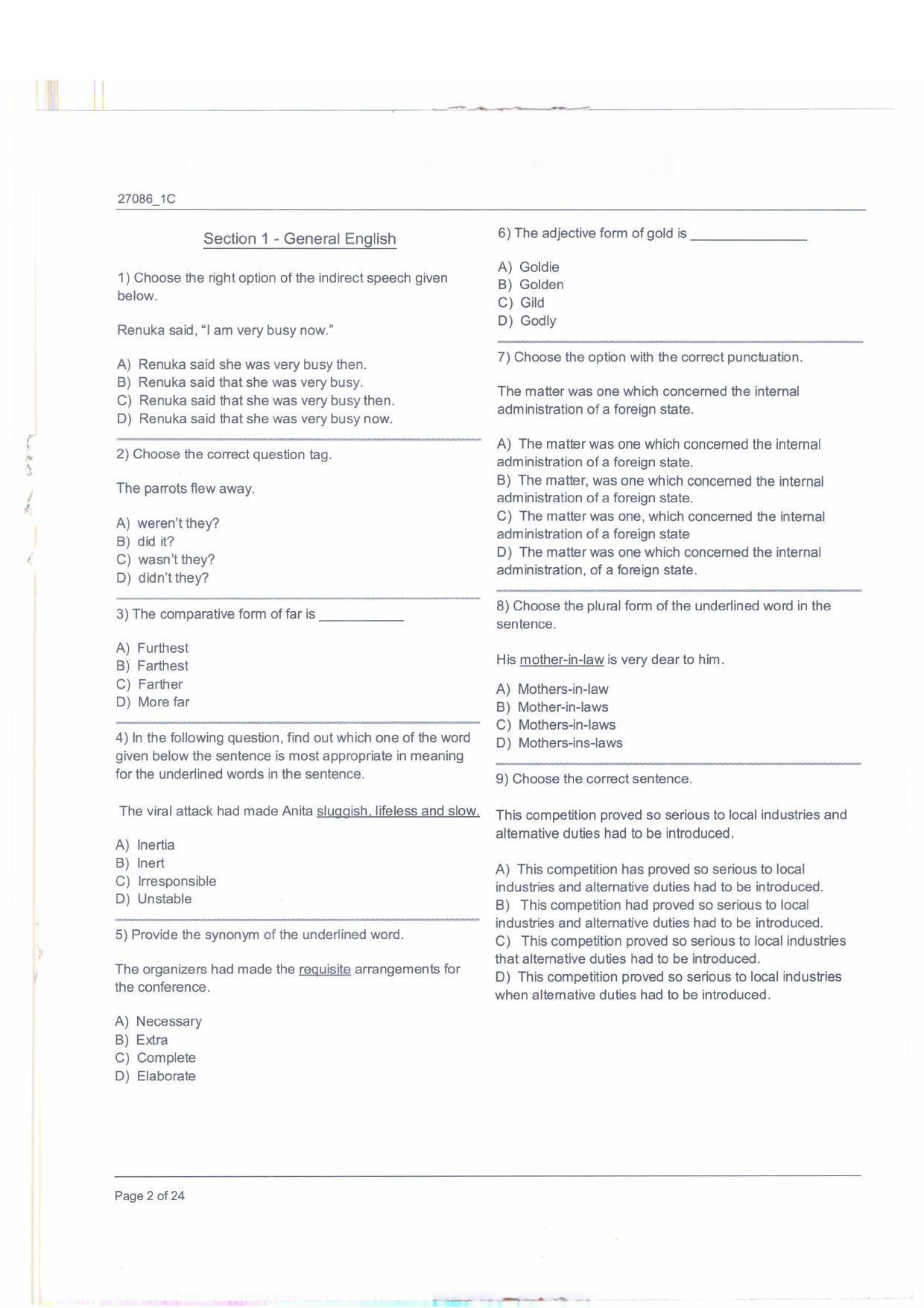  JKBOPEE B.Ed 2016 Question Paper - Page 2
