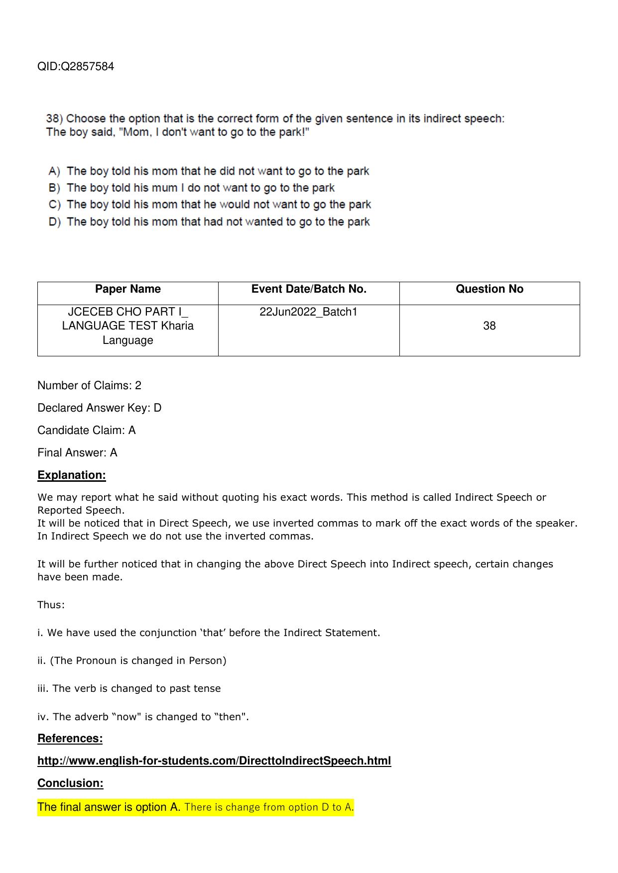 Jharkhand ANM GNM (NECE) 2022 Question Paper - Page 20