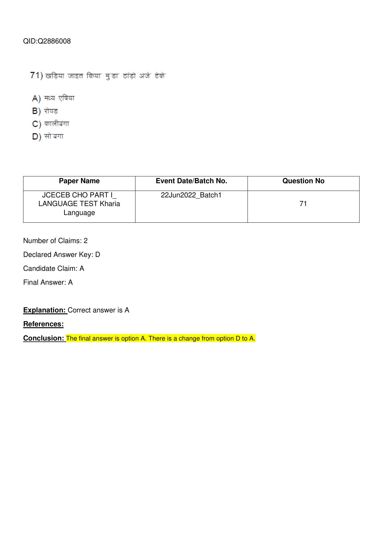 Jharkhand ANM GNM (NECE) 2022 Question Paper - Page 36