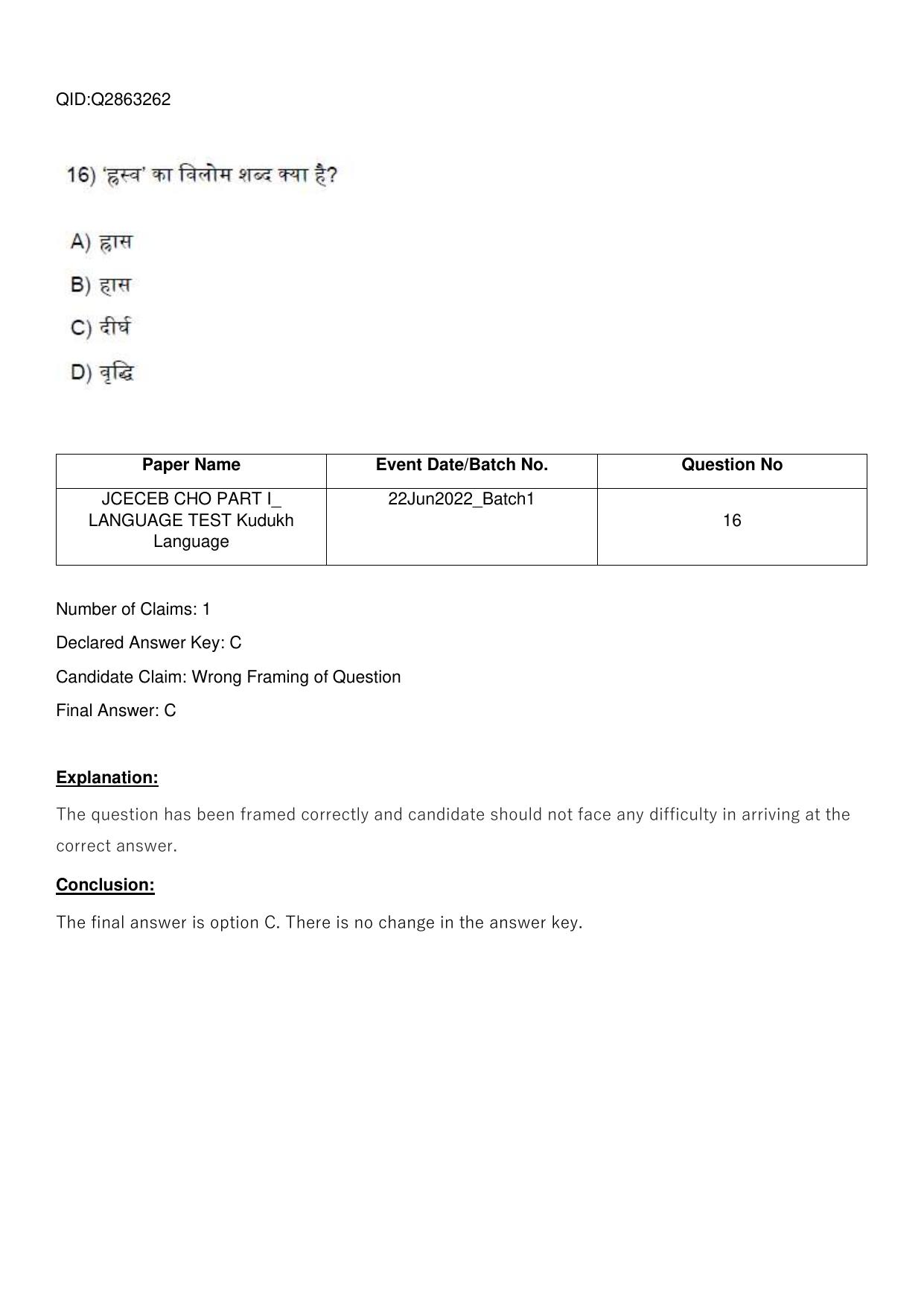 Jharkhand ANM GNM (NECE) 2022 Question Paper - Page 59