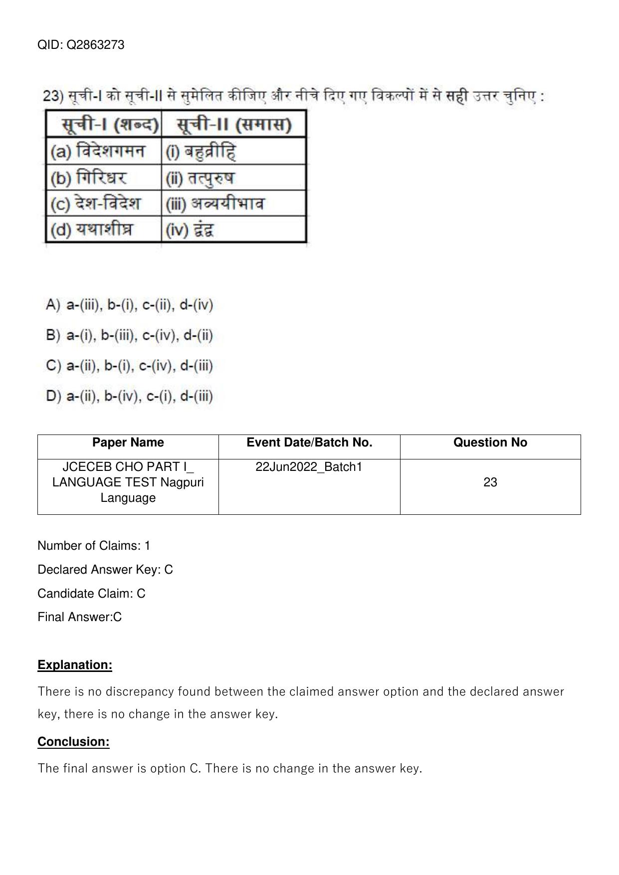 Jharkhand ANM GNM (NECE) 2022 Question Paper - Page 102