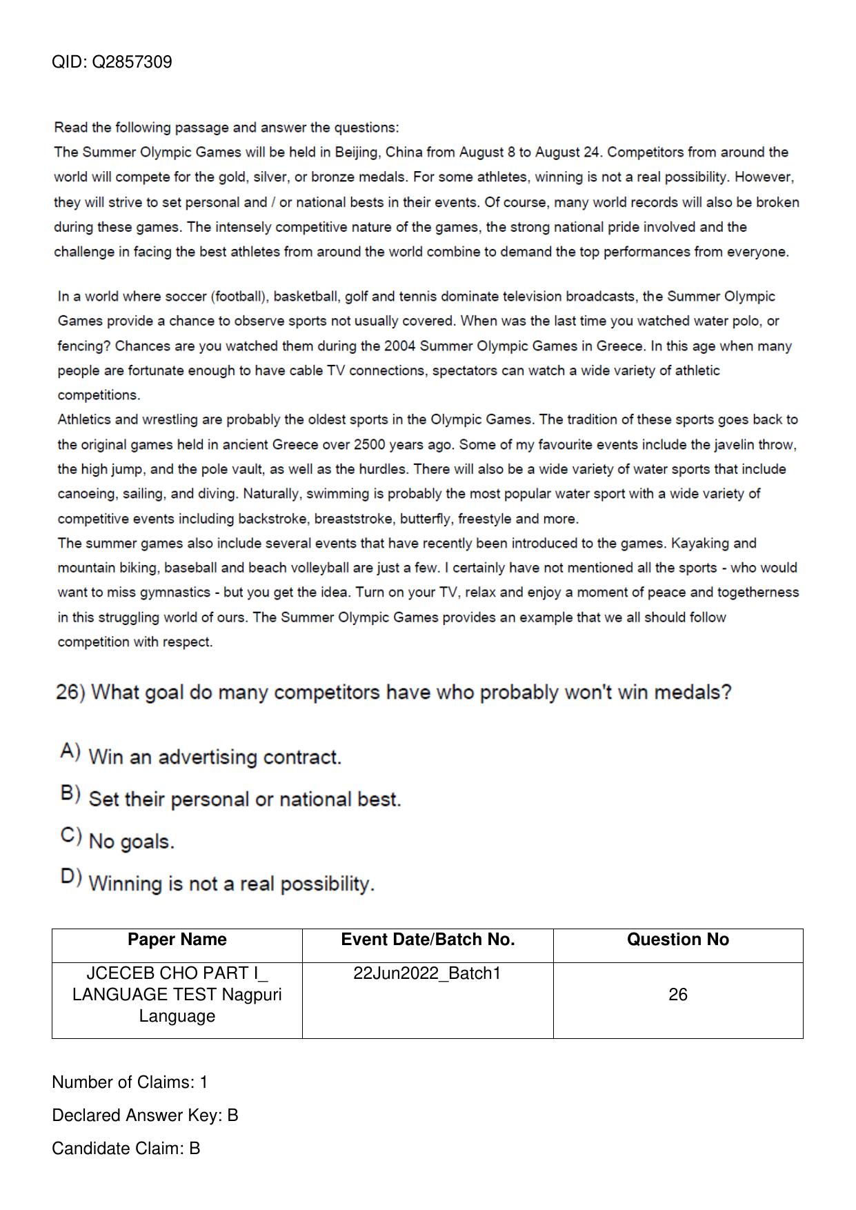 Jharkhand ANM GNM (NECE) 2022 Question Paper - Page 105