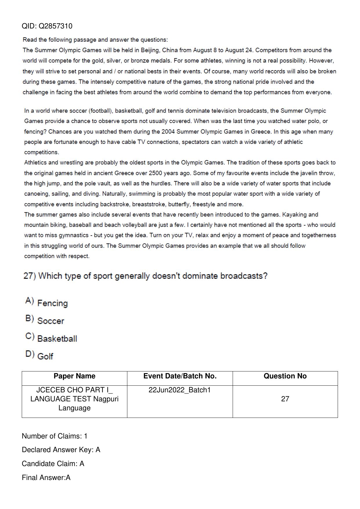 Jharkhand ANM GNM (NECE) 2022 Question Paper - Page 107