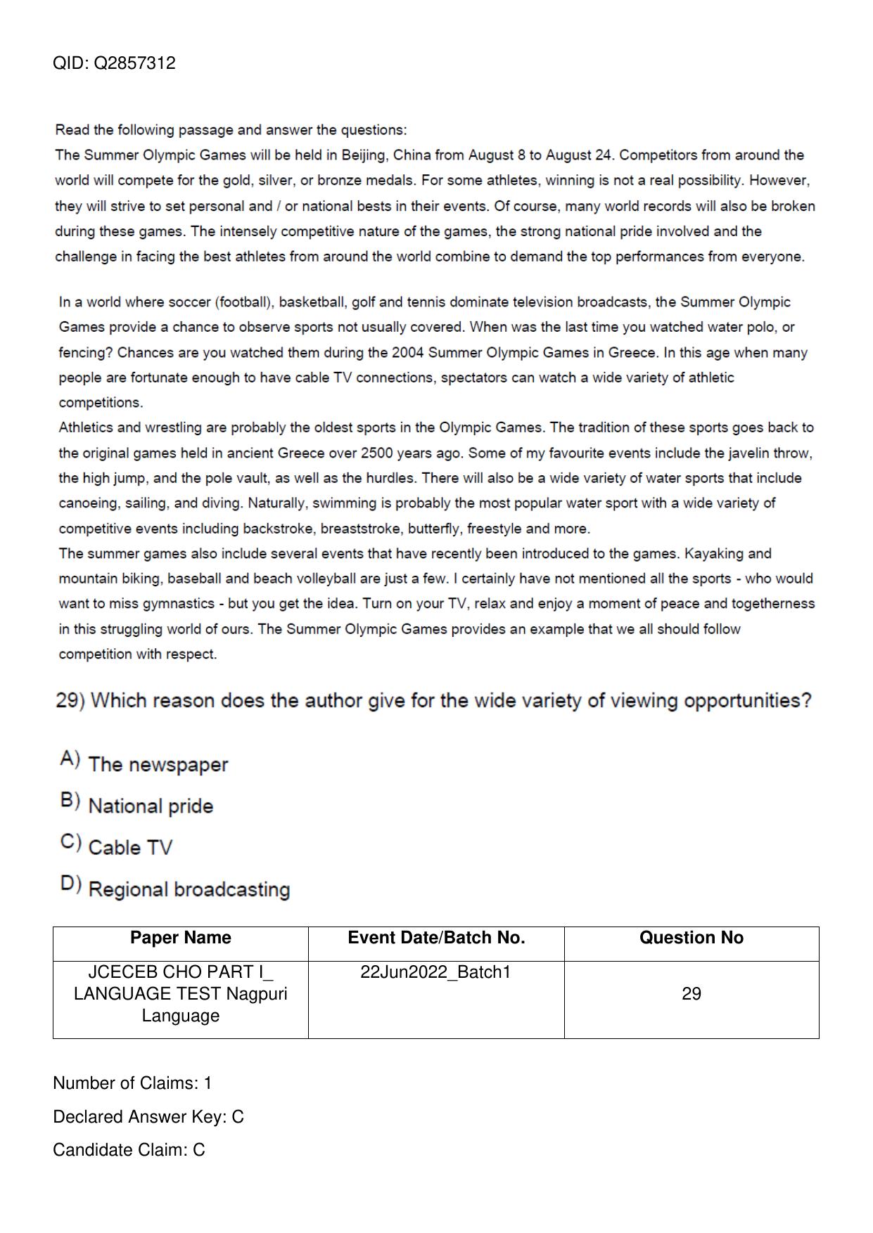Jharkhand ANM GNM (NECE) 2022 Question Paper - Page 111