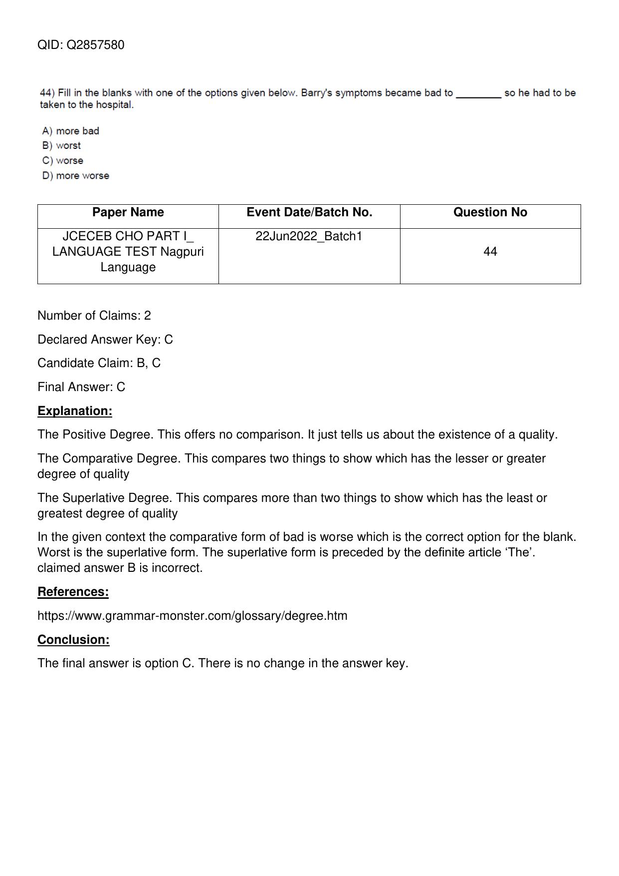 Jharkhand ANM GNM (NECE) 2022 Question Paper - Page 133