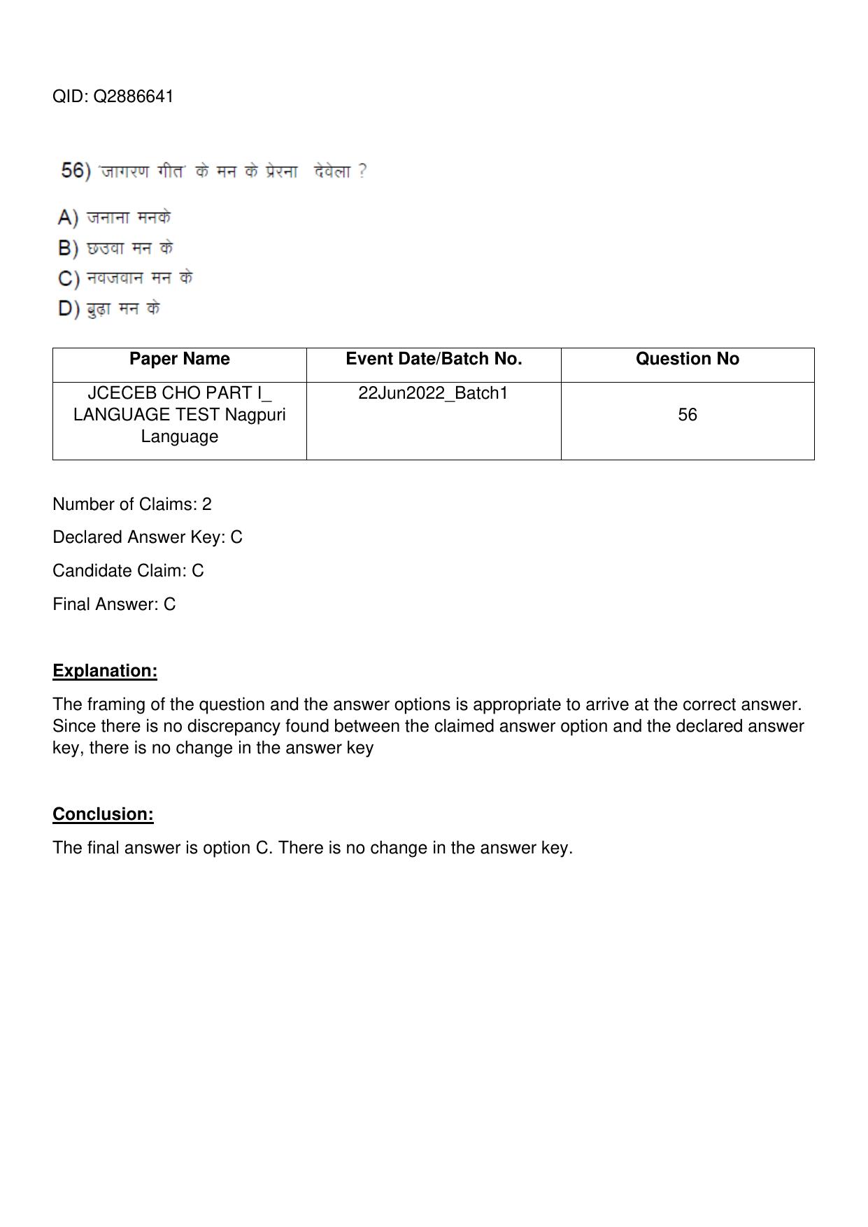 Jharkhand ANM GNM (NECE) 2022 Question Paper - Page 145