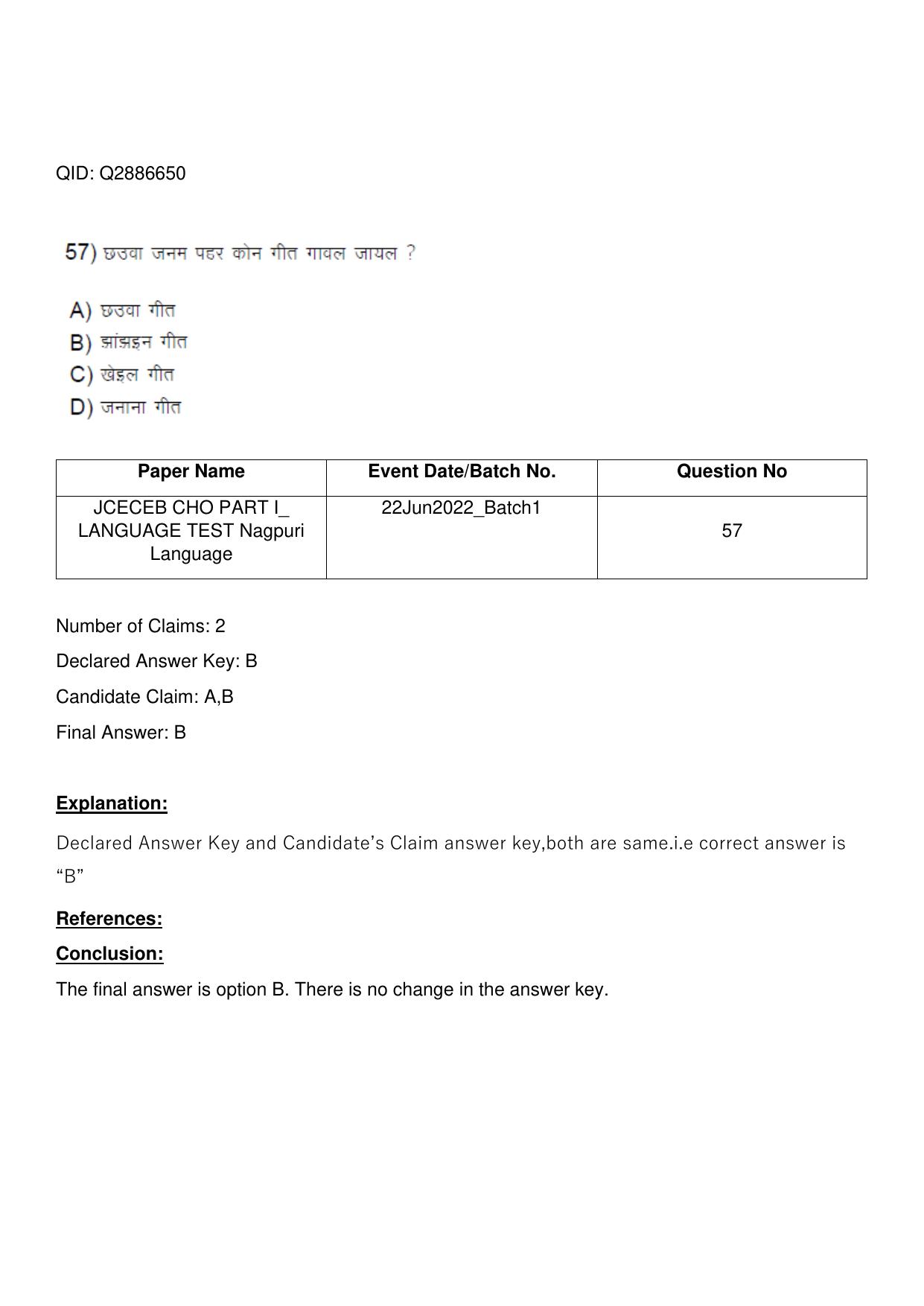 Jharkhand ANM GNM (NECE) 2022 Question Paper - Page 146