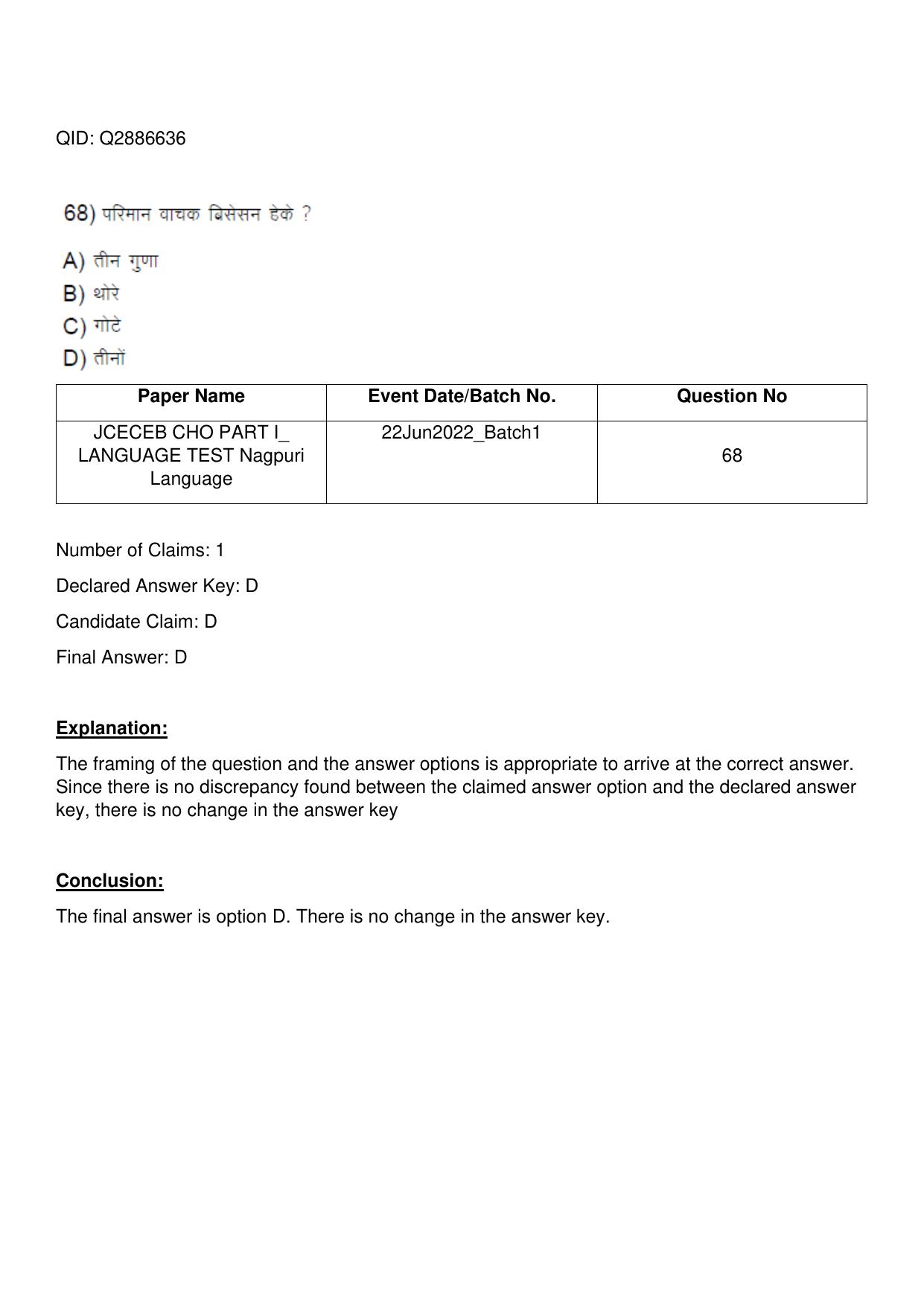 Jharkhand ANM GNM (NECE) 2022 Question Paper - Page 157
