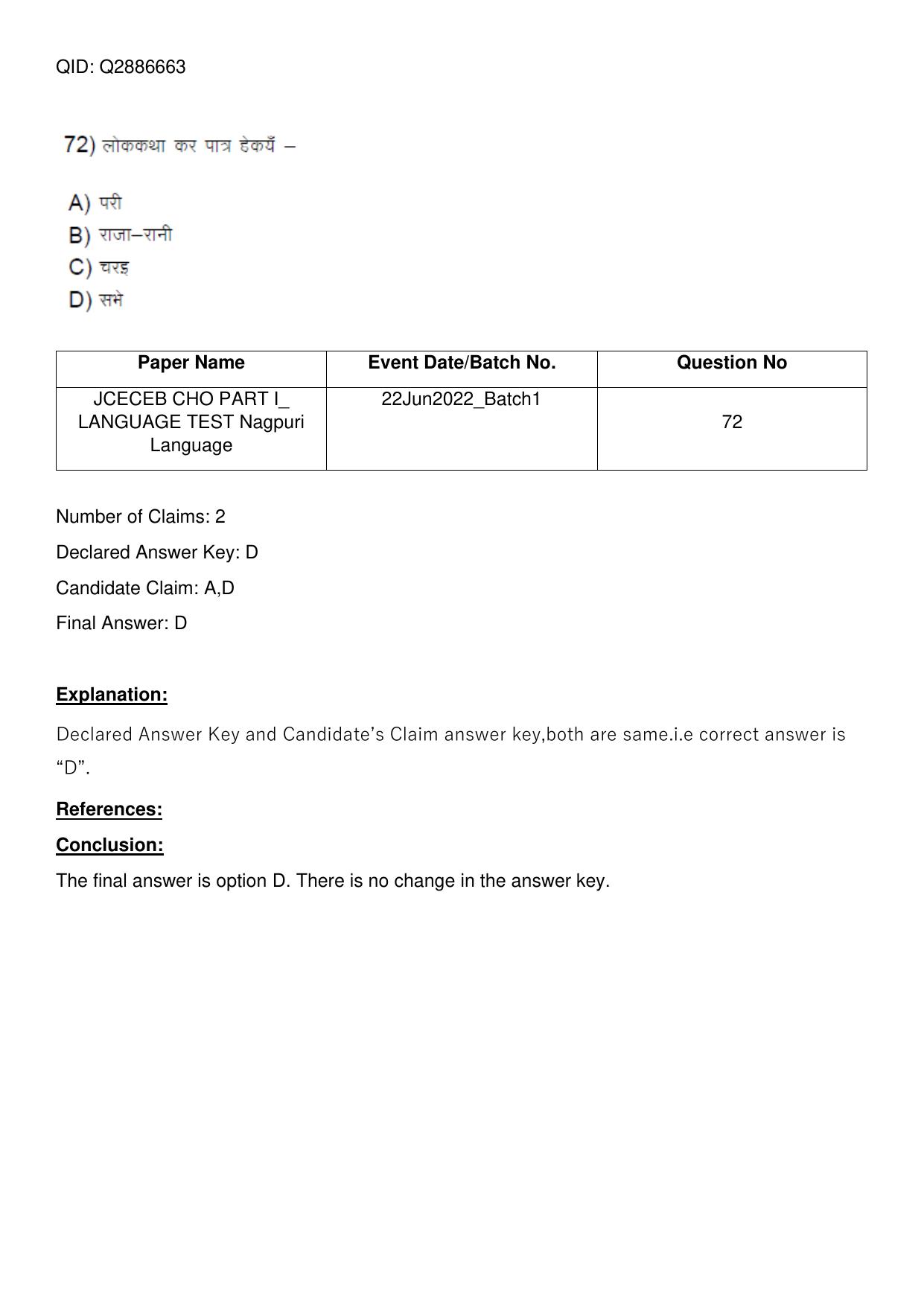 Jharkhand ANM GNM (NECE) 2022 Question Paper - Page 161
