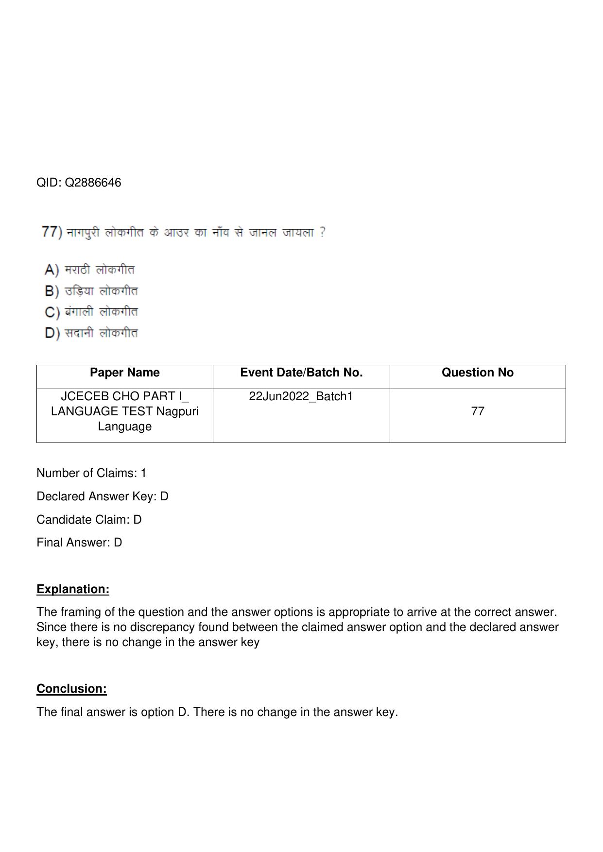 Jharkhand ANM GNM (NECE) 2022 Question Paper - Page 166