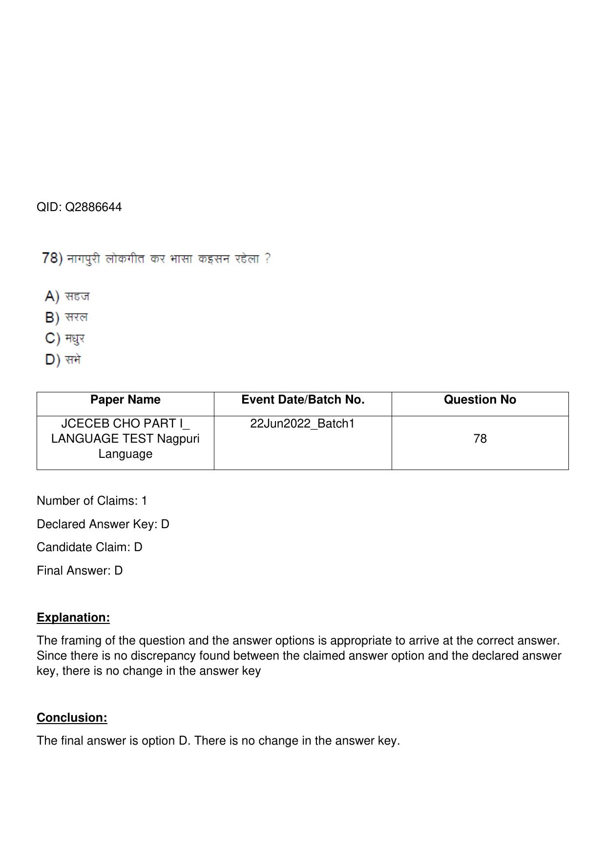 Jharkhand ANM GNM (NECE) 2022 Question Paper - Page 167