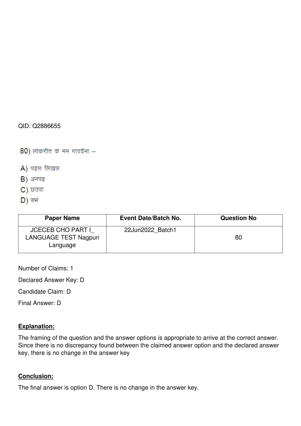 Jharkhand ANM GNM (NECE) 2022 Question Paper - Page 169