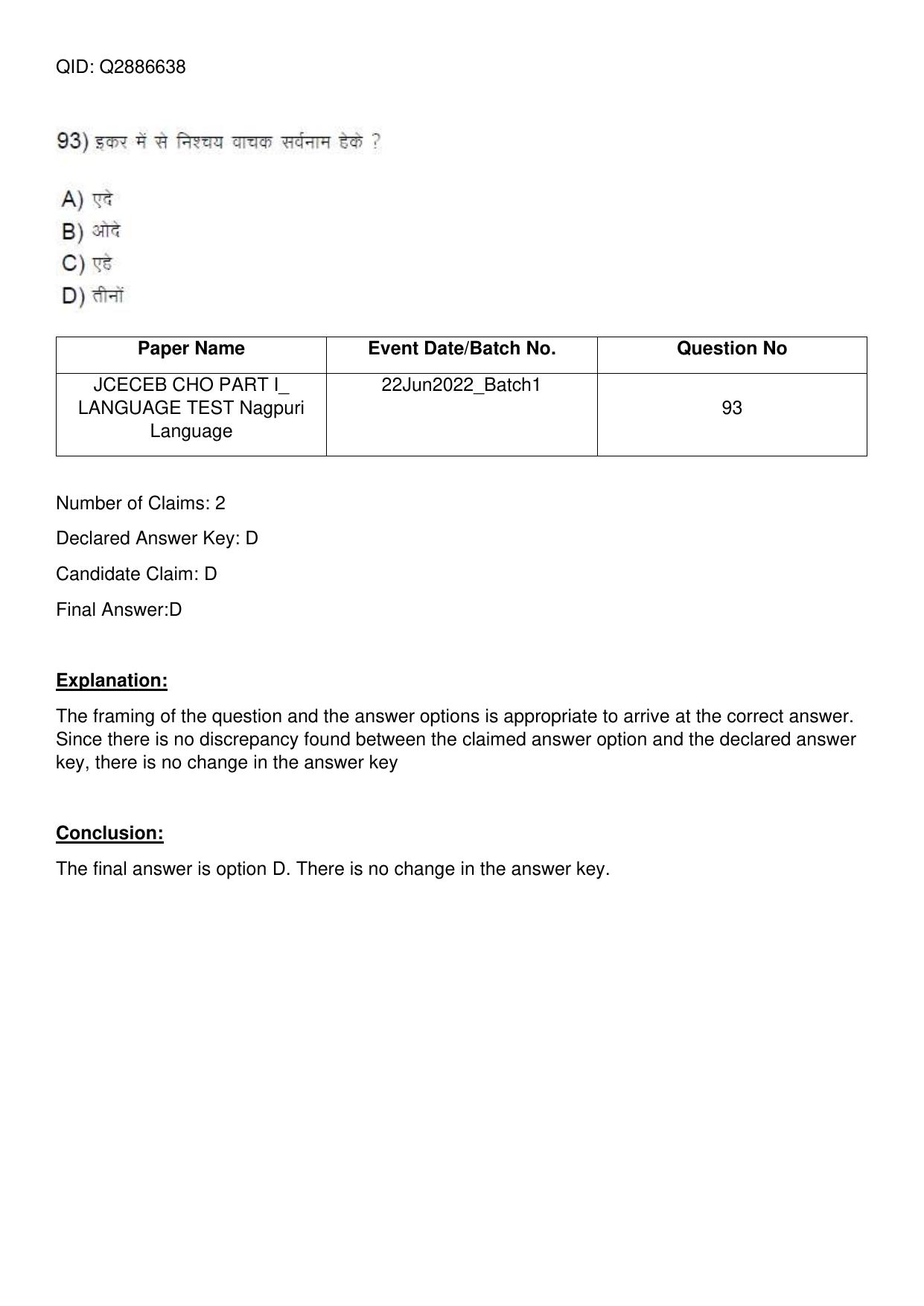 Jharkhand ANM GNM (NECE) 2022 Question Paper - Page 183
